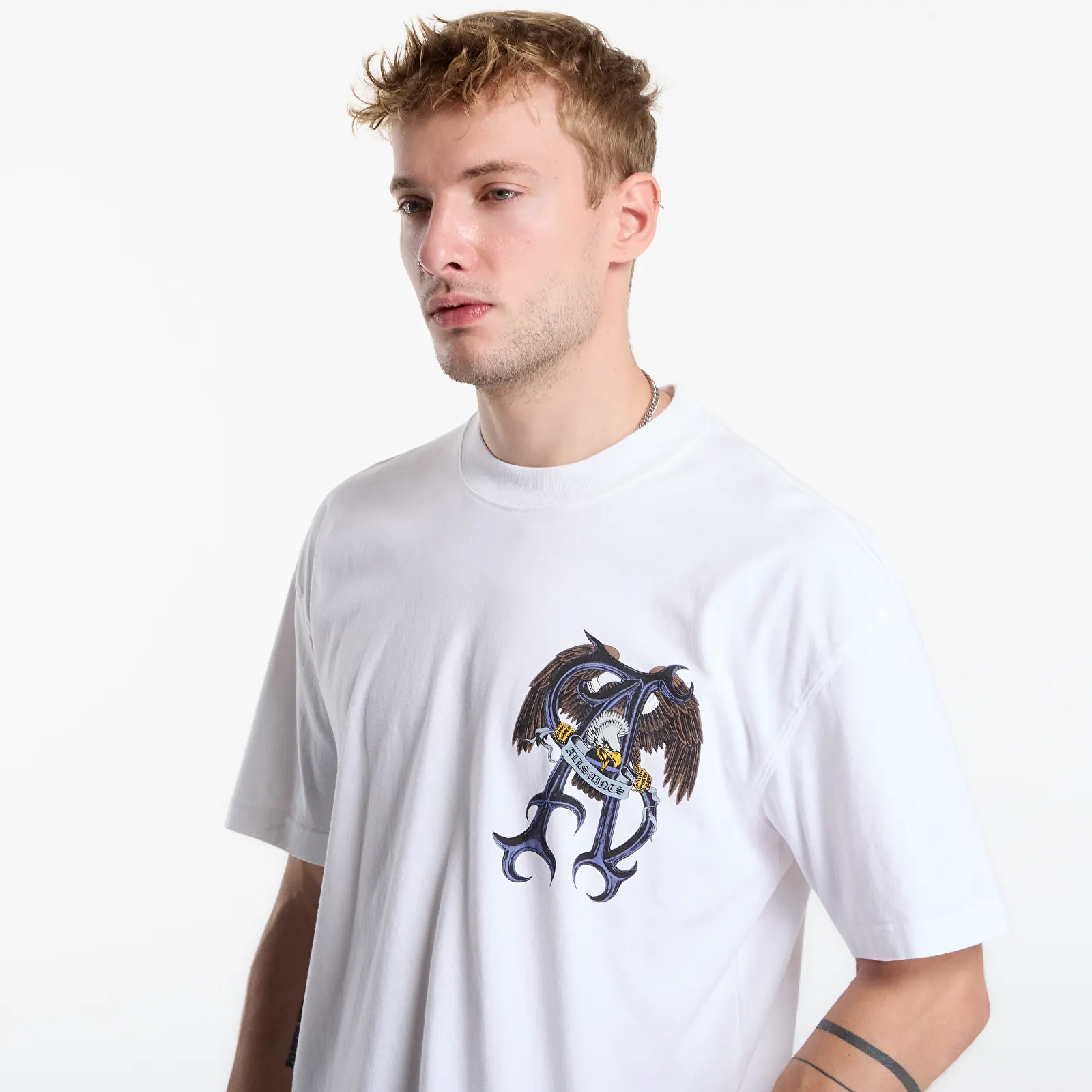 T-skjorter AllSaints Raptour Ss Crew Optic White
