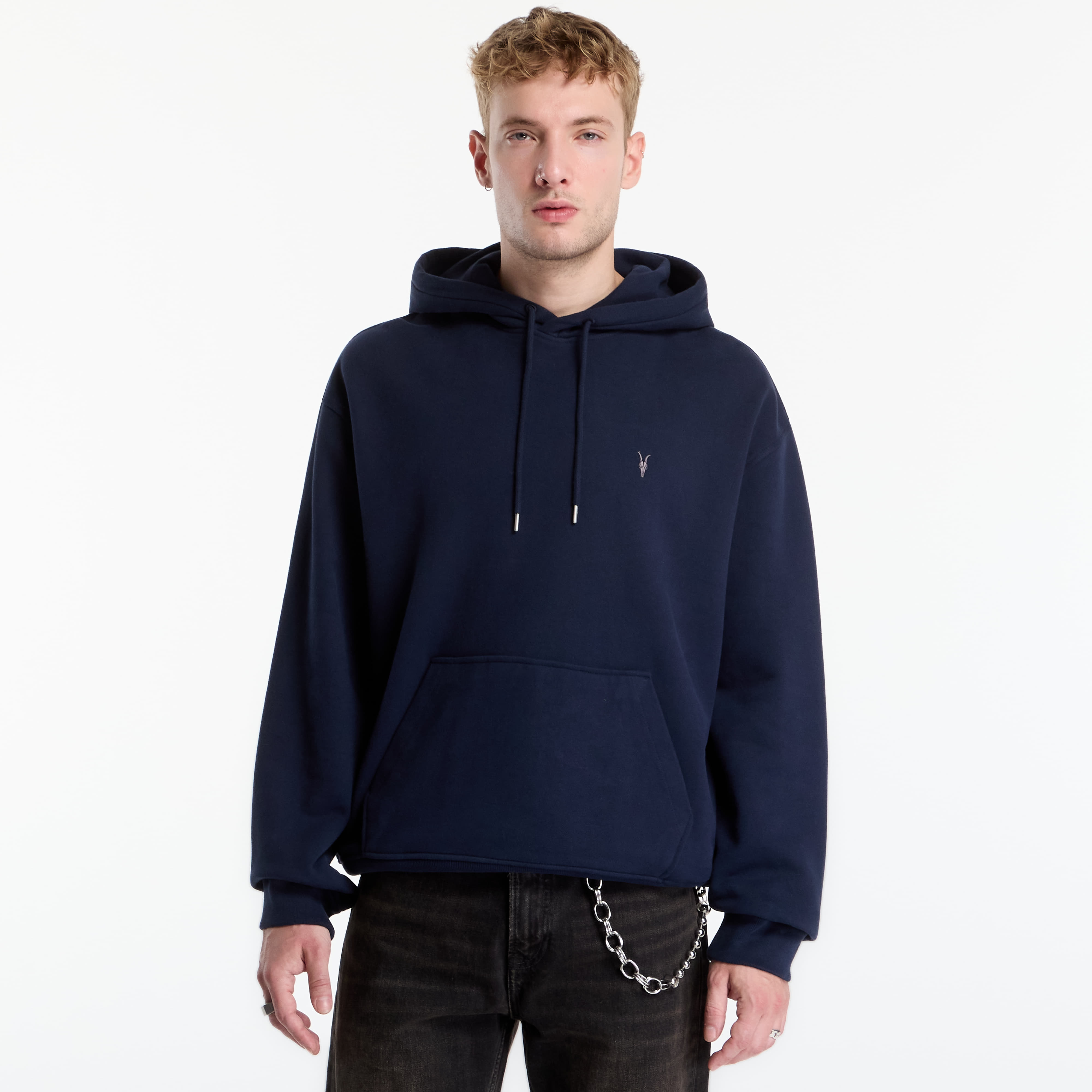 Суитшърт AllSaints Asher Oth Hoody Sapphire Blue M