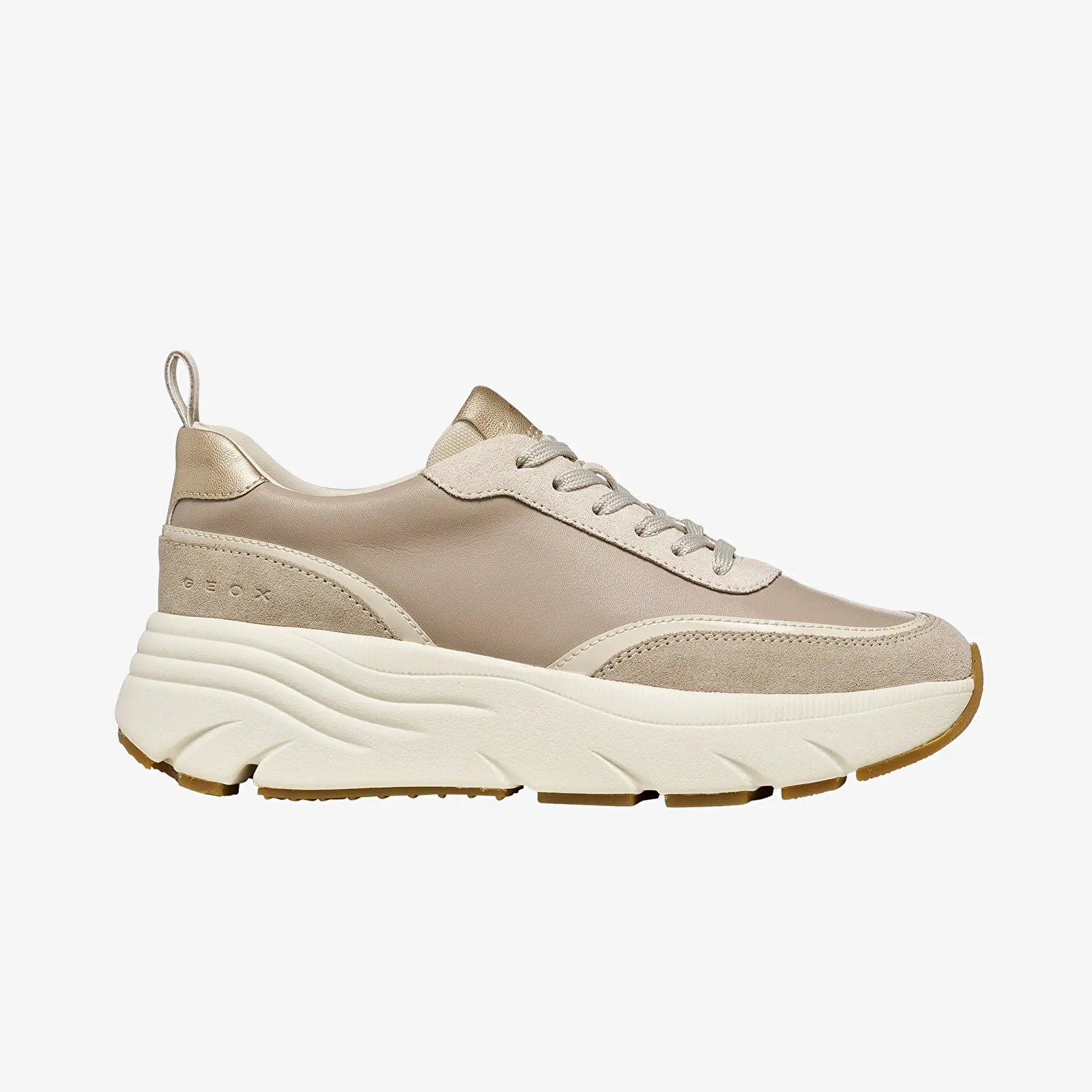 Zapatillas de deporte para mujer Geox Diamanta Beige