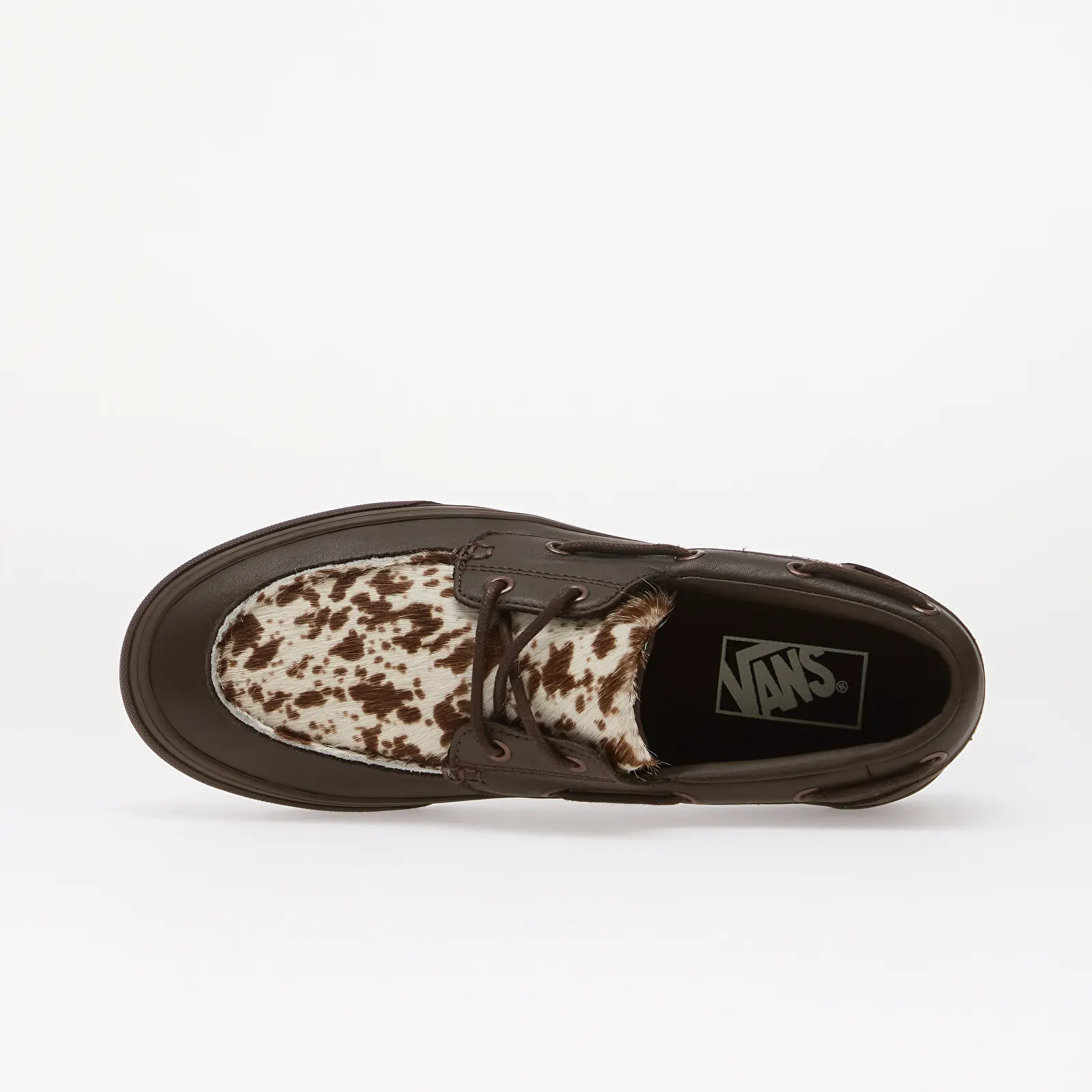 Meeste tossud ja kingad Vans 2-Eyelet Boat Shoe PONY HAIR Dark Brown