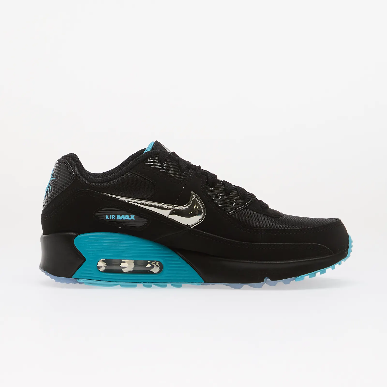 Dječje tenisice i obuća  Nike Air Max 90 SE Kids Black/ Chrome/ Gamma Blue/ Ice