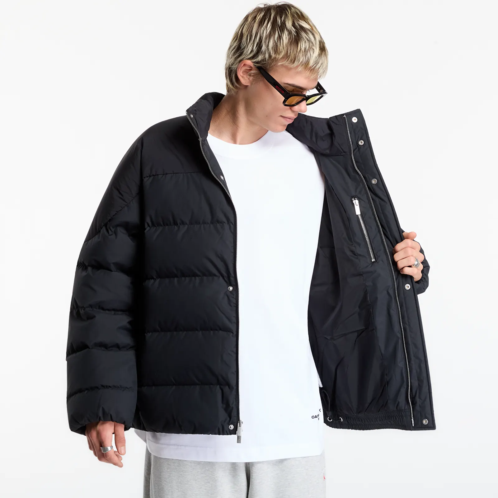 Men's jackets Jordan Flight Men's Down Puffer Jacket Black/ Black/ Black