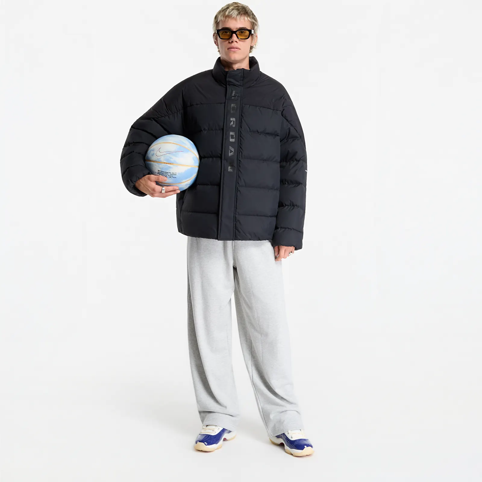 Men's jackets Jordan Flight Men's Down Puffer Jacket Black/ Black/ Black