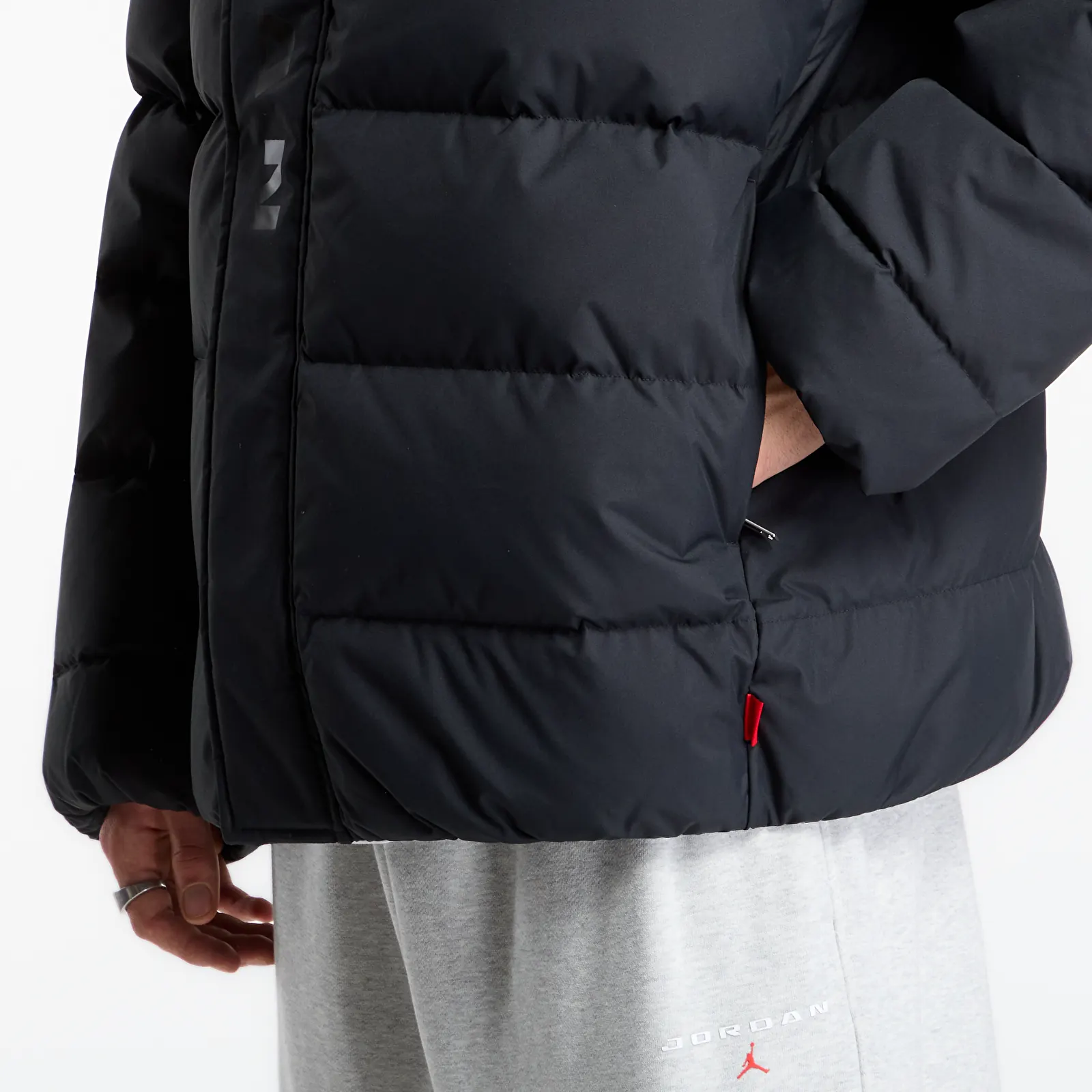 Men's jackets Jordan Flight Men's Down Puffer Jacket Black/ Black/ Black