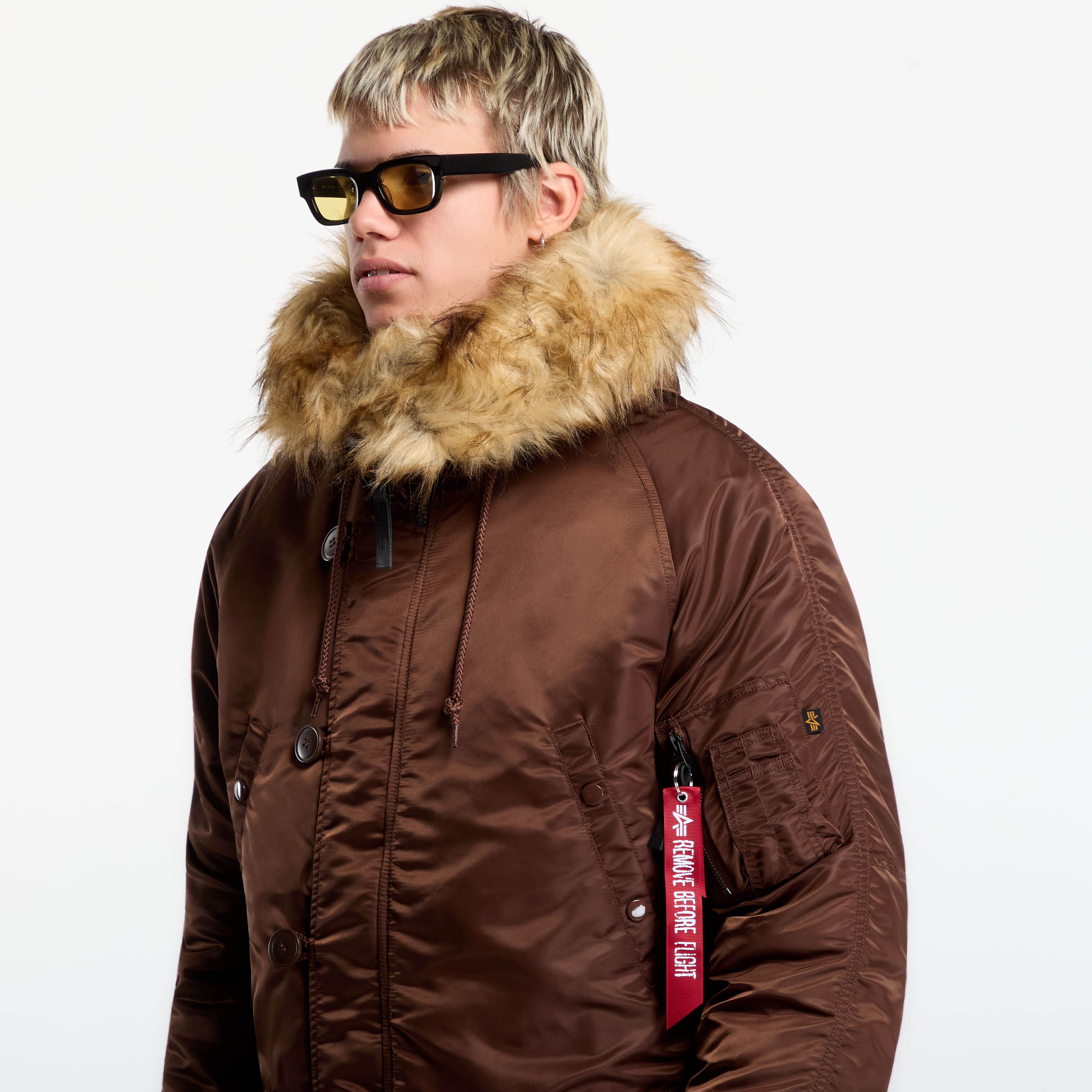 Μπουφάν Alpha Industries N-3B VF 59 Vintage Fit Powder Brown XL