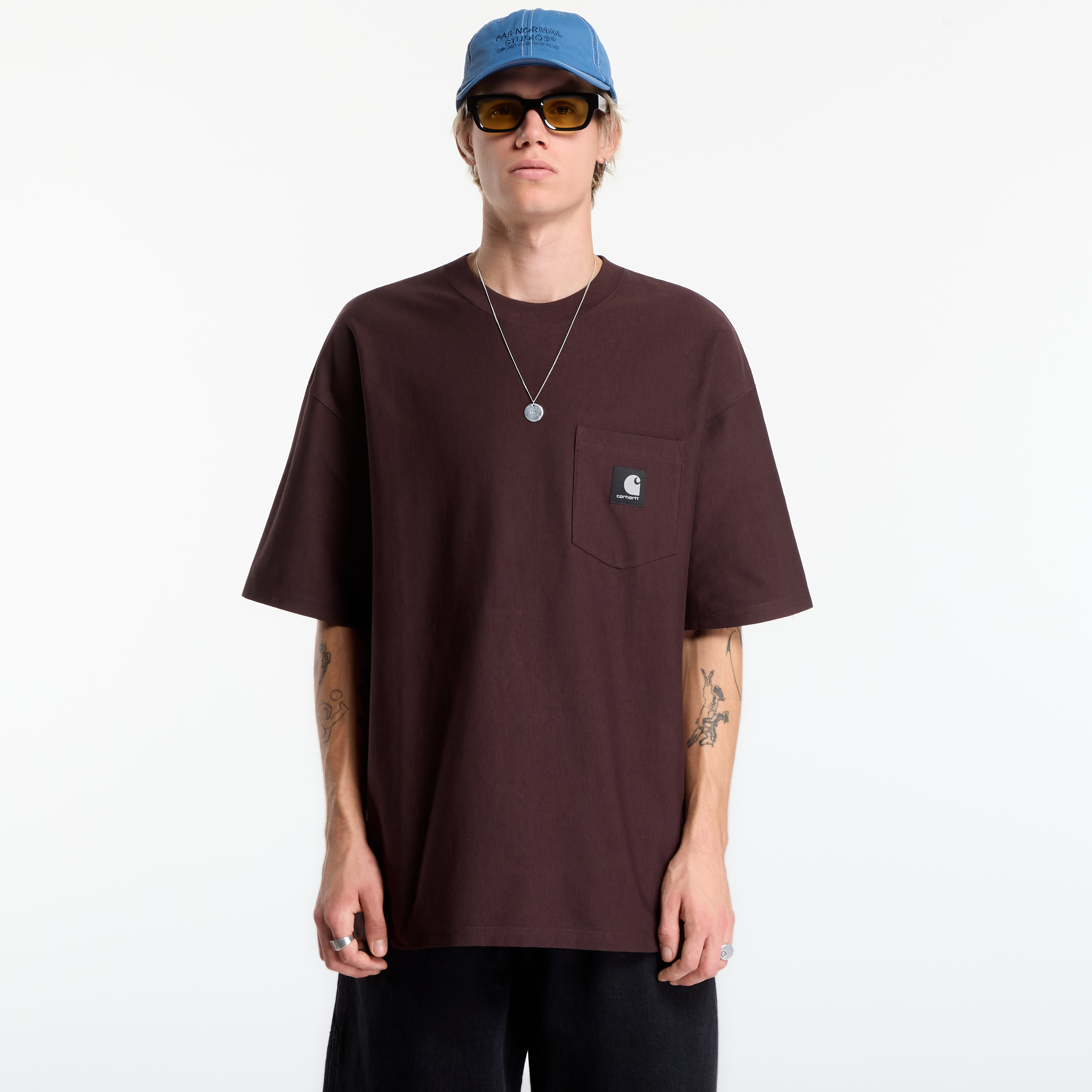 Тениска Carhartt WIP S/S OG Loose Pocket T-Shirt UNISEX Palisander S