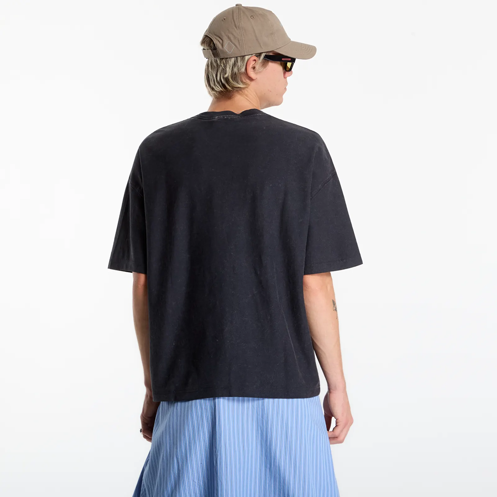 Pánske tričká Carhartt WIP S/S Lambert T-Shirt UNISEX Black Moon Wash