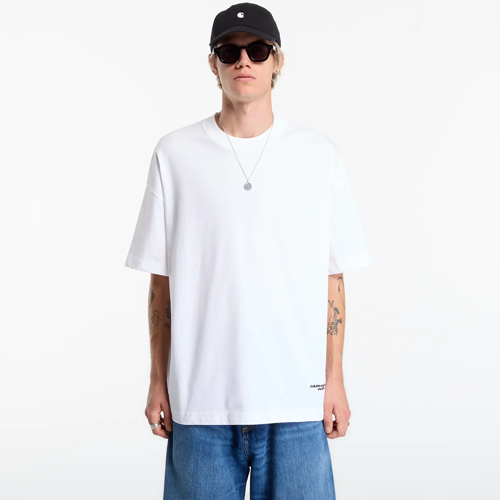 Ανδρικά μπλουζάκια Carhartt WIP S/S Chapter Script T-Shirt UNISEX White/ Black