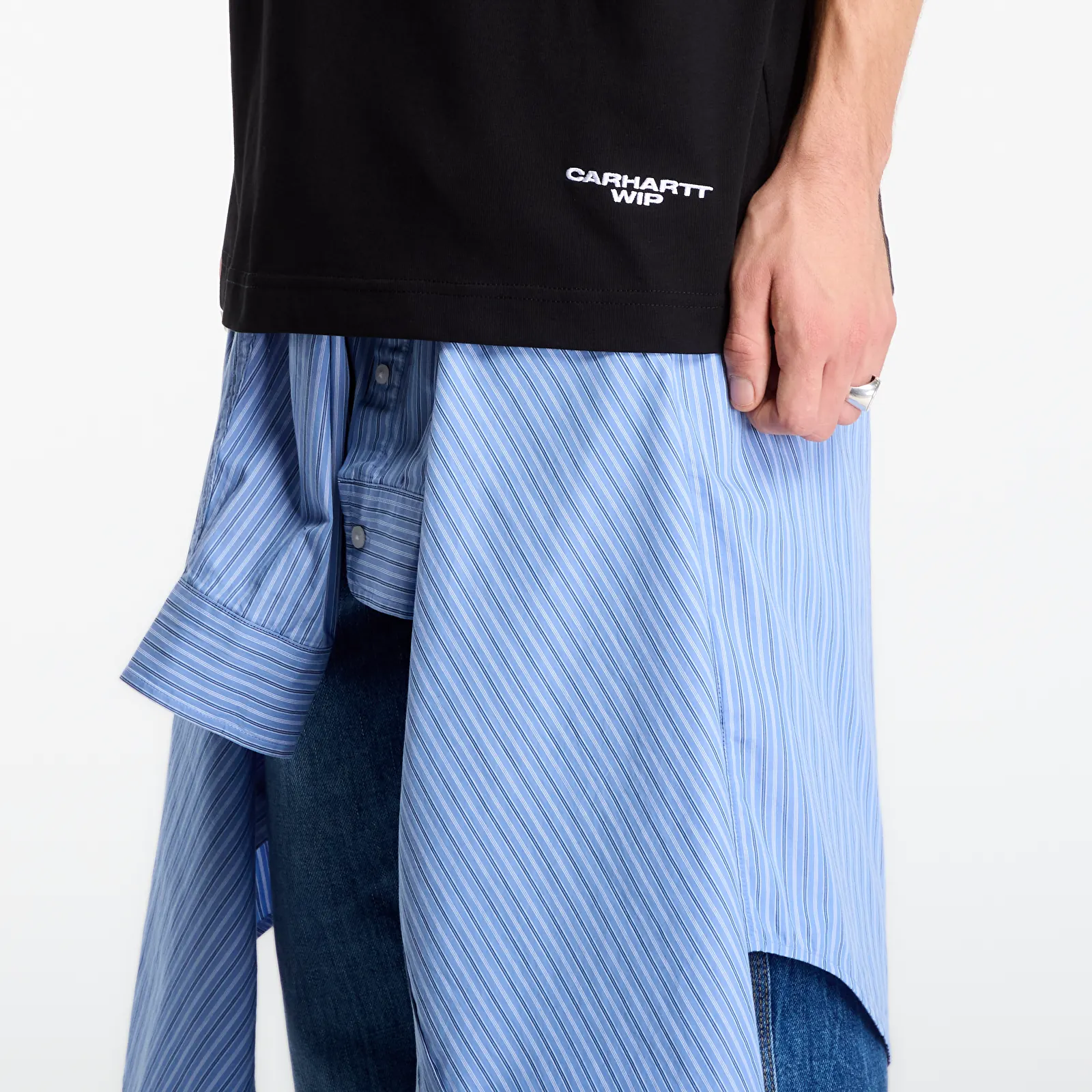 Ανδρικά μπλουζάκια Carhartt WIP S/S Chapter Script T-Shirt UNISEX Black/ White