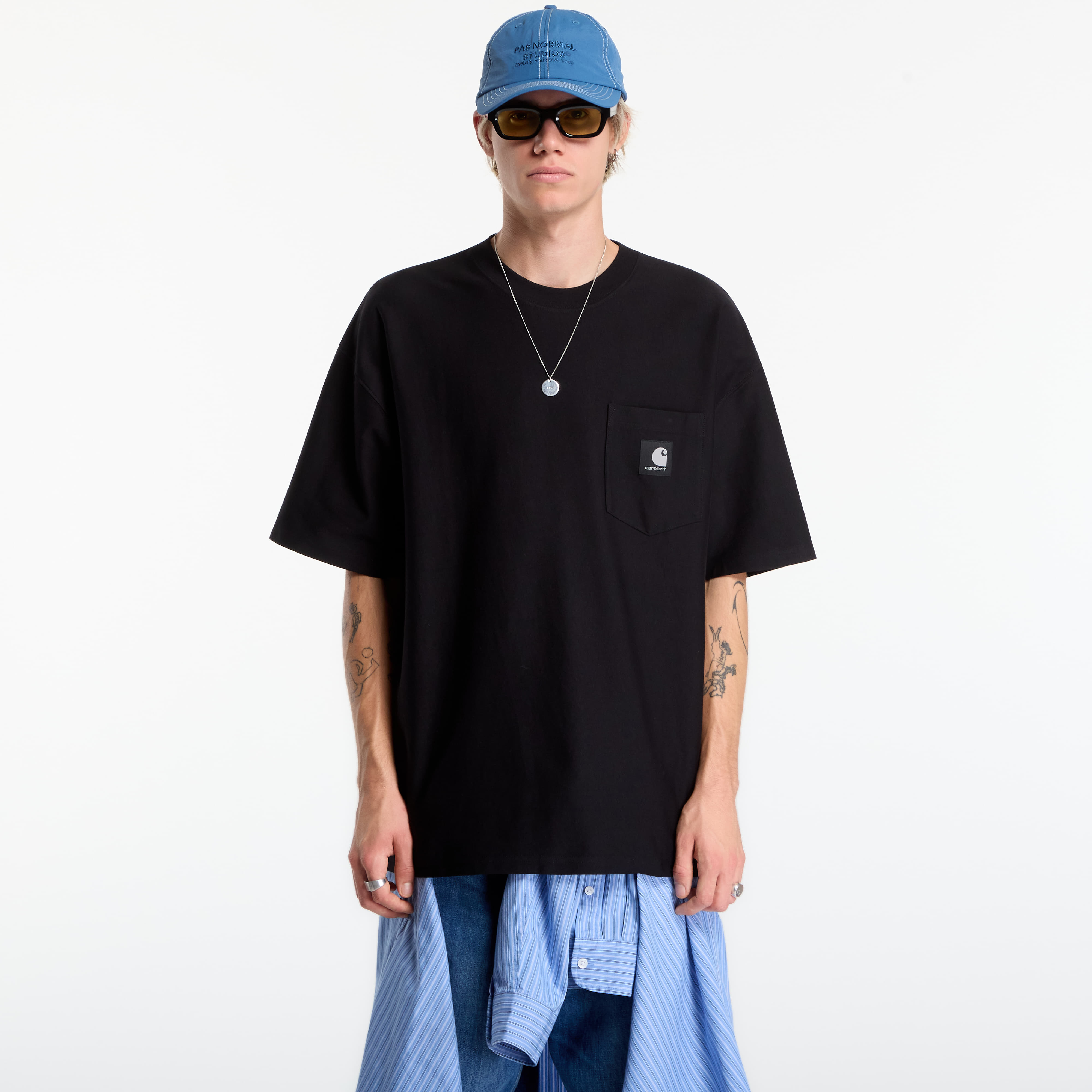 Тениска Carhartt WIP S/S OG Loose Pocket T-Shirt UNISEX Black S