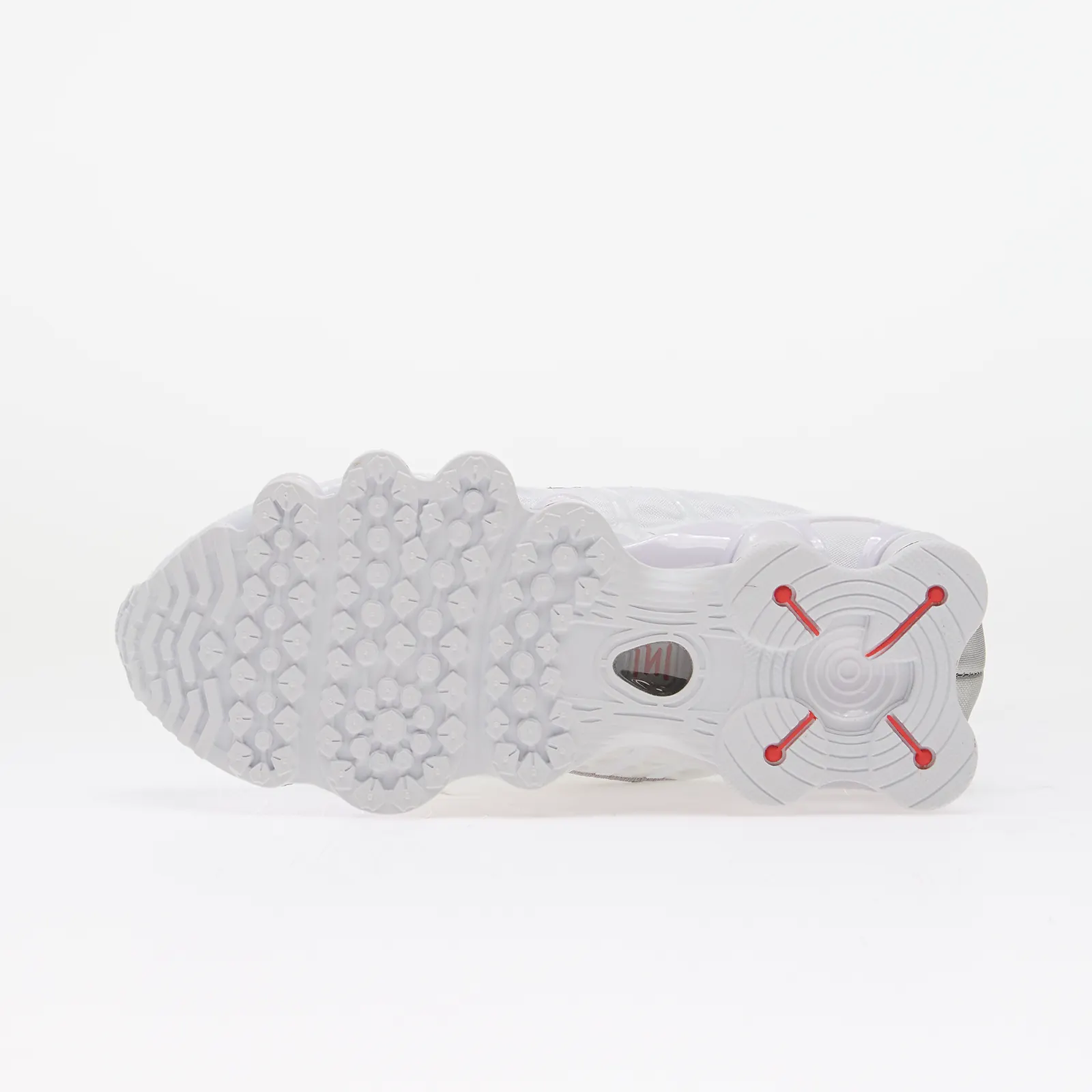 Men's sneakers and shoes Nike Shox TL Kids White/ White/ Metallic Silver/ Max Orange