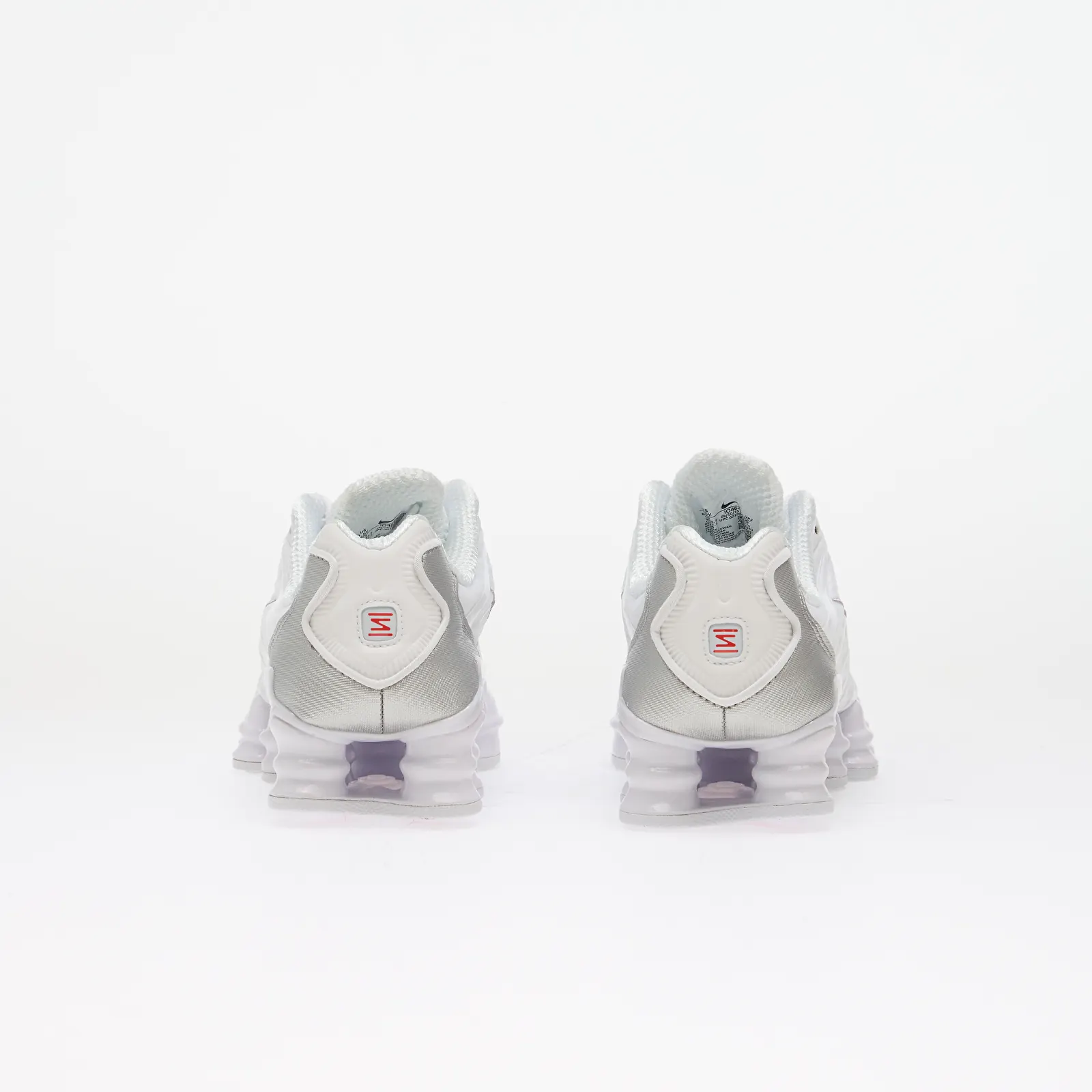 Men's sneakers and shoes Nike Shox TL Kids White/ White/ Metallic Silver/ Max Orange