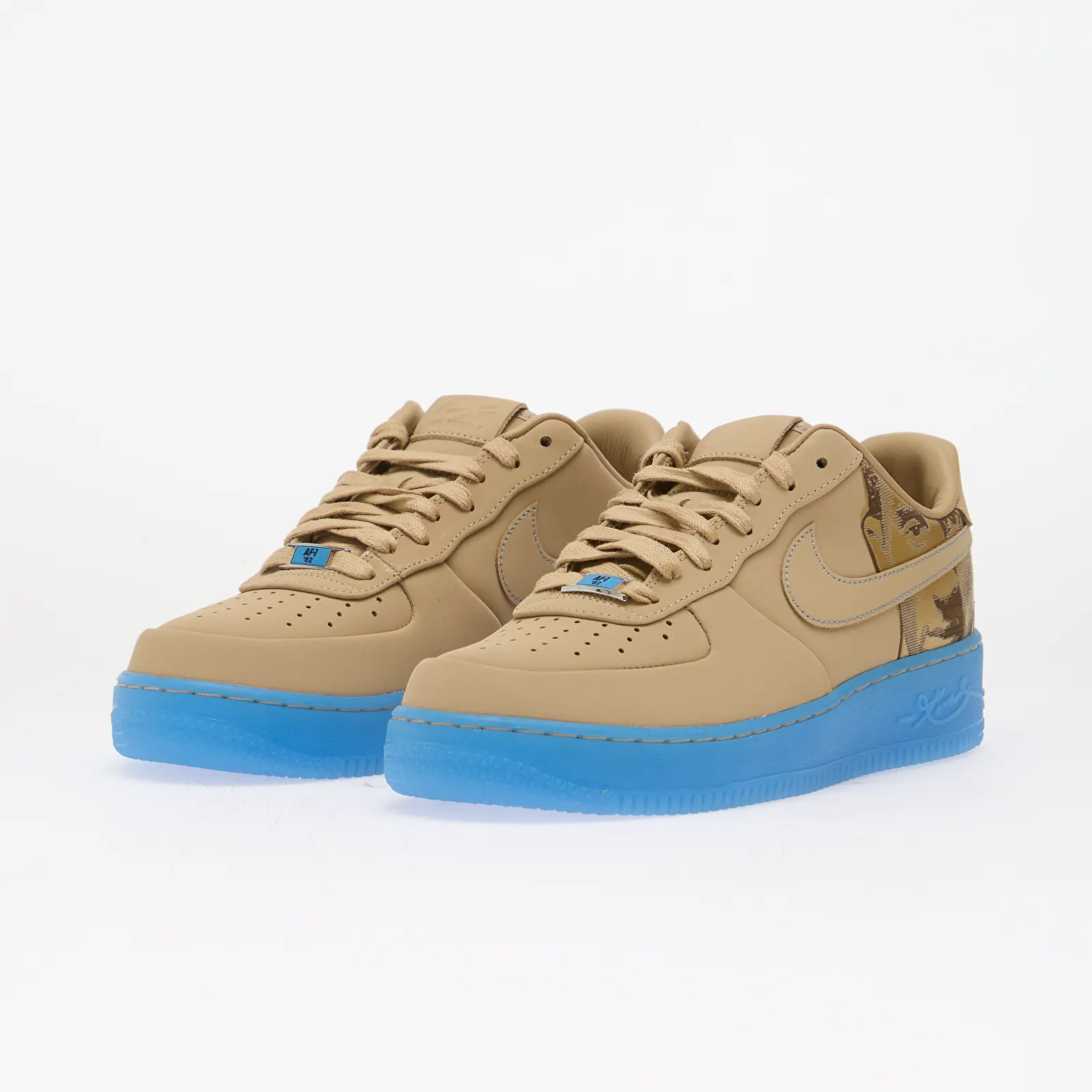 Turnschuhe und Schuhe für Männer Nike Air Force 1 Low Protro Linen/ Linen-University Blue