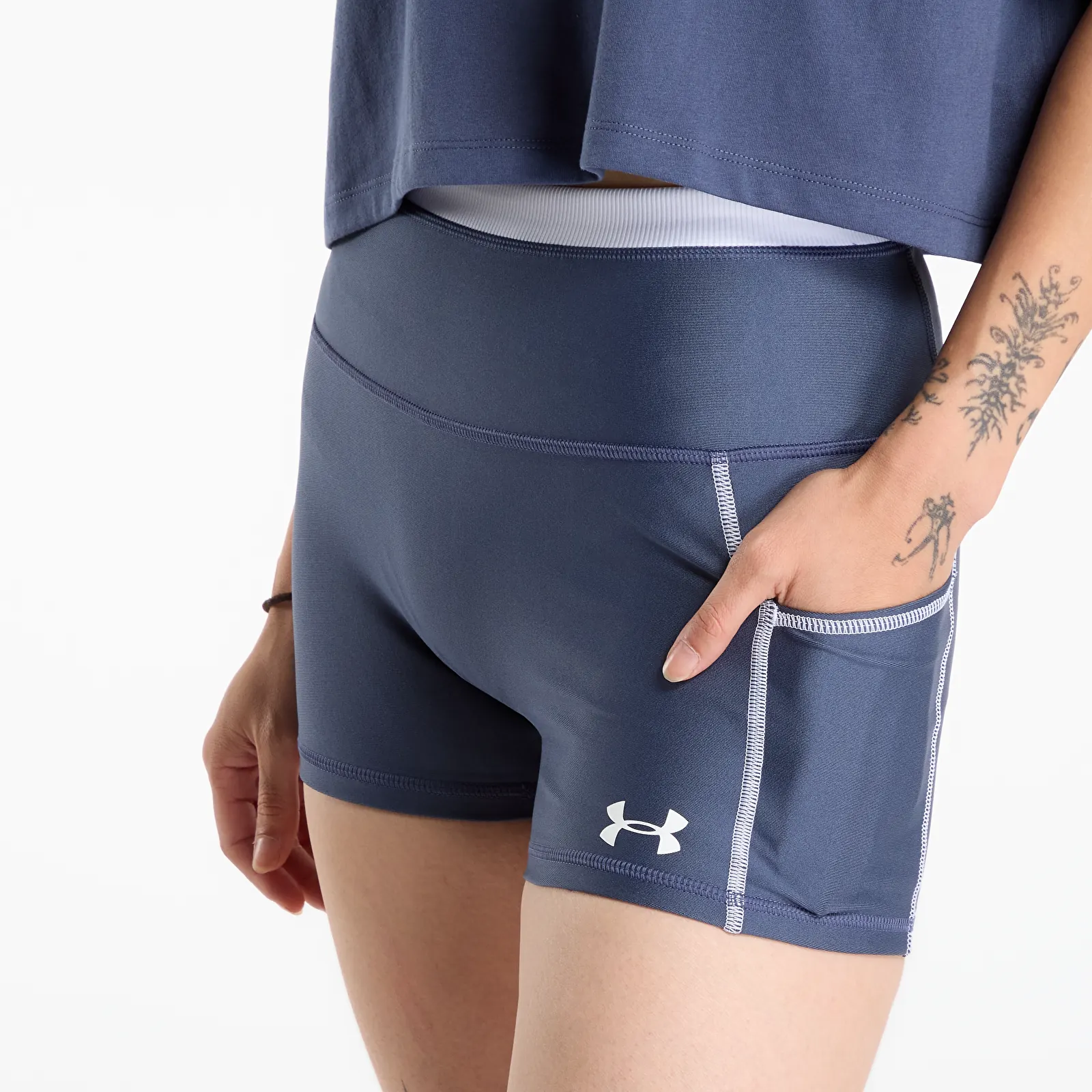 Calções de senhora Under Armour HeatGear Novelty Shorty Grey