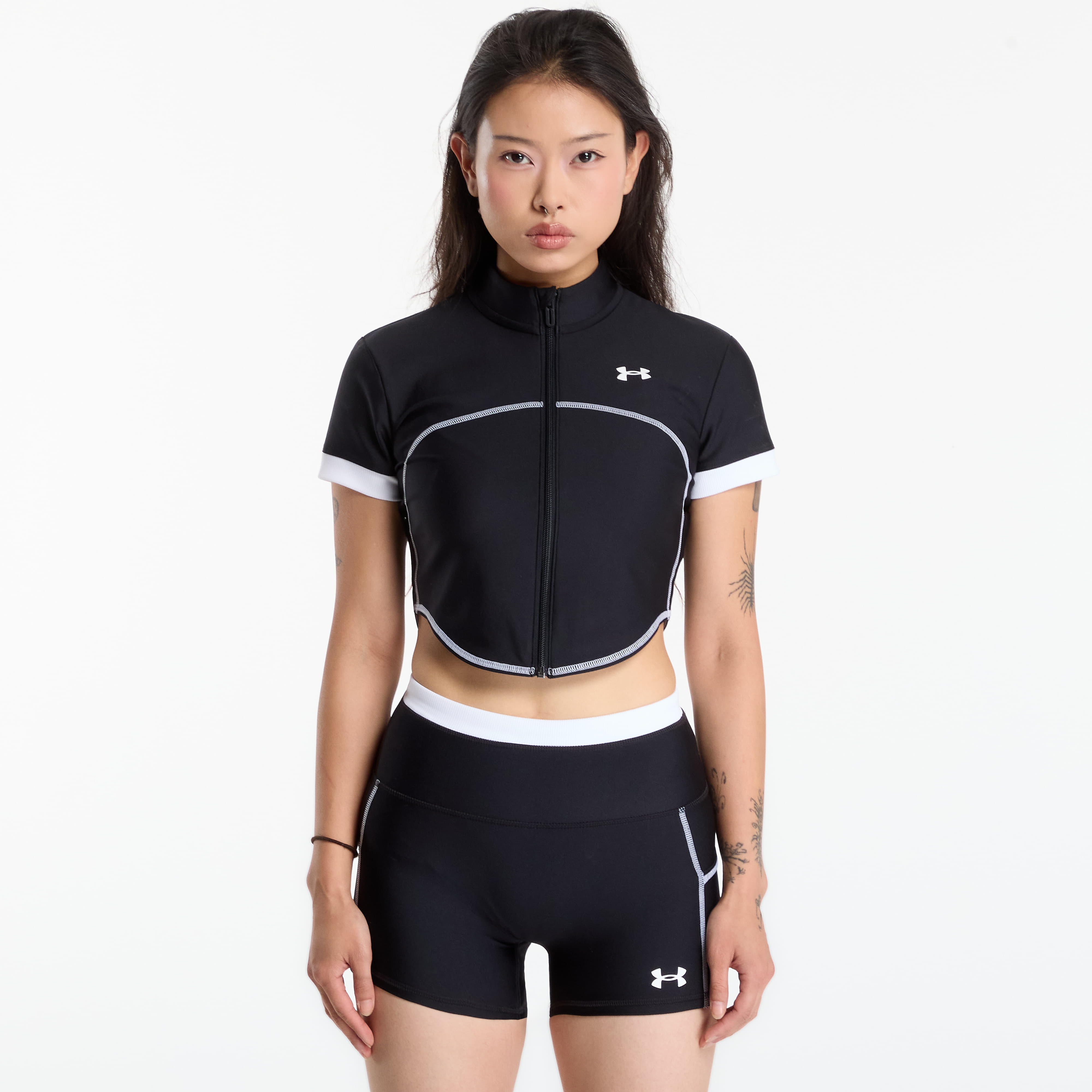 Тениска Under Armour HeatGear Novelty SS FZ Black S
