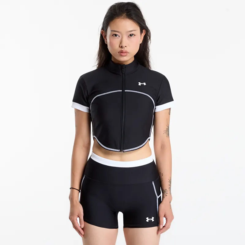 Tričko Under Armour HeatGear Novelty SS FZ Black