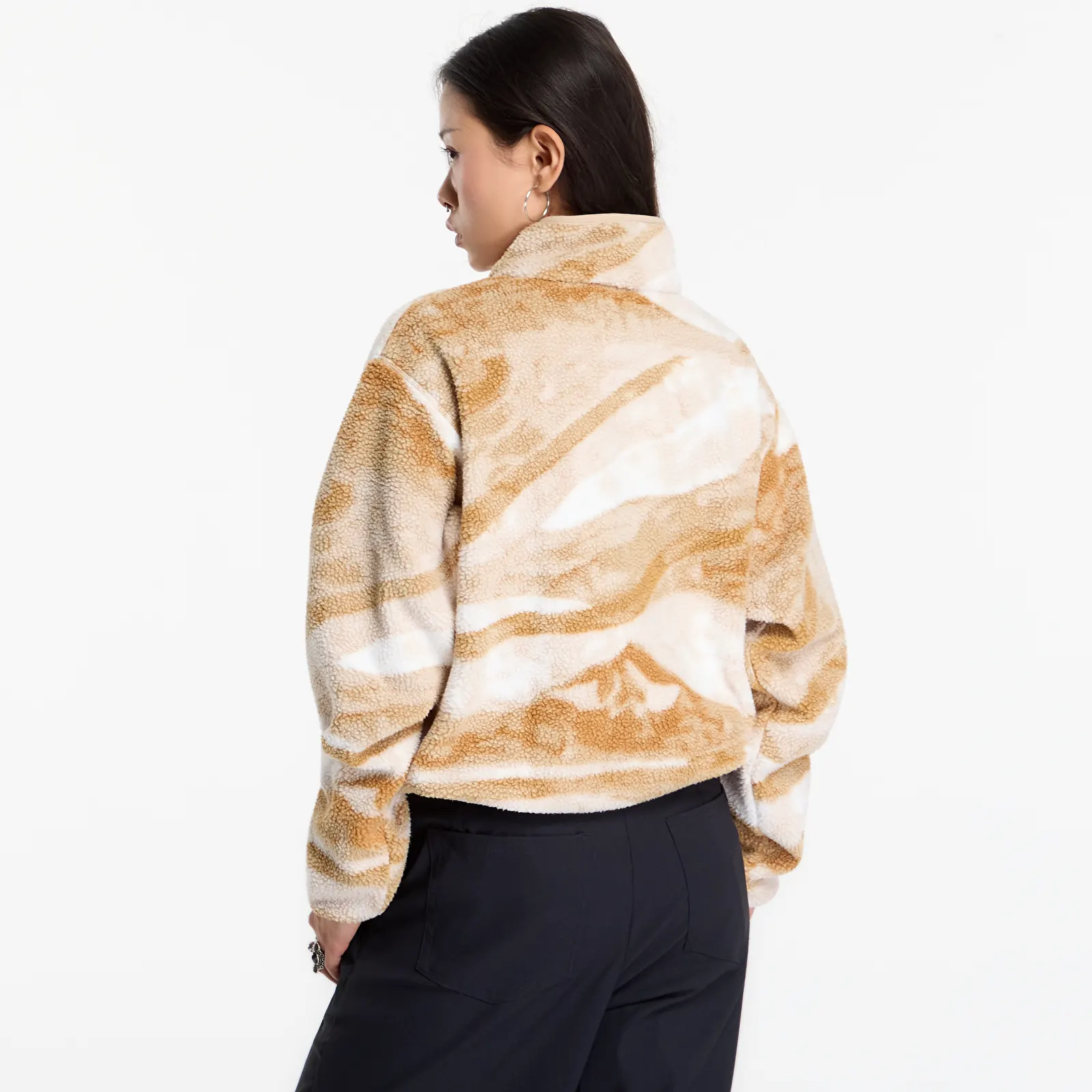 Sweats à capuche femme Columbia Helvetia™ II Printed Cropped Half Snap Sea Salt, Summits