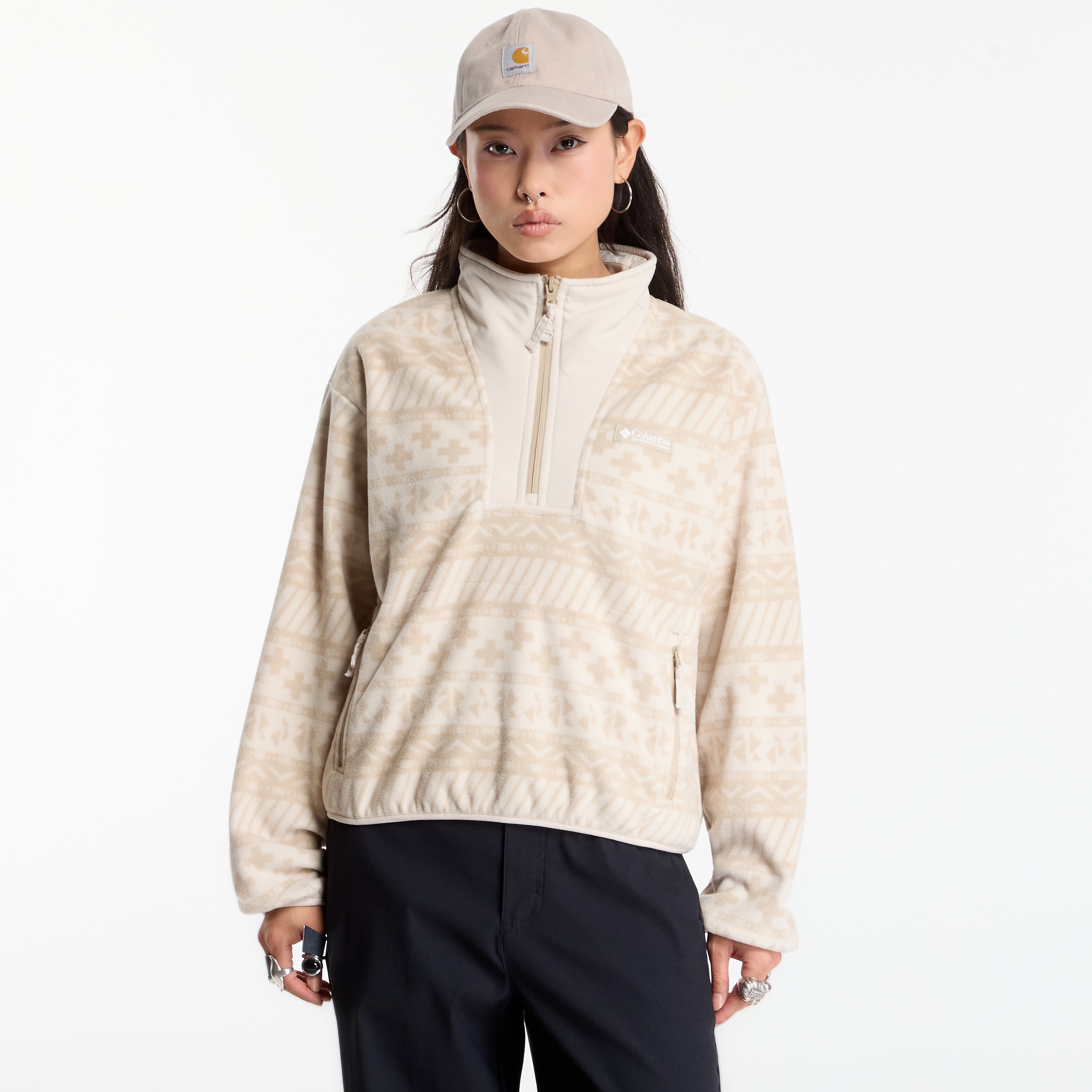 Суитшърт Columbia Sequoia Grove™ II Printed Half Zip Ancient Fossil Wizard Island Tonal XS