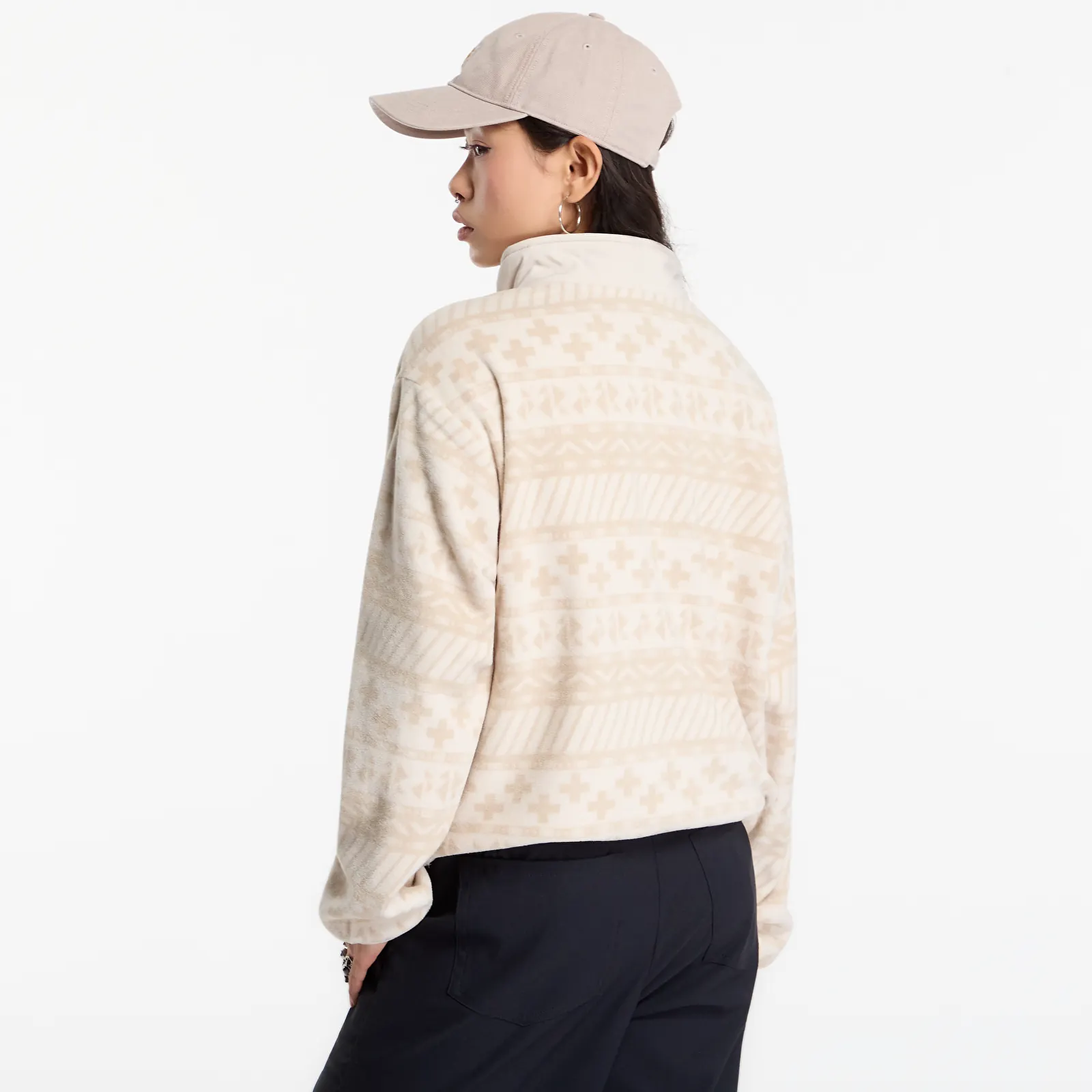 Women's Sweatshirts Columbia Sequoia Grove™ II Printed Half Zip Ancient Fossil Wizard Island Tonal