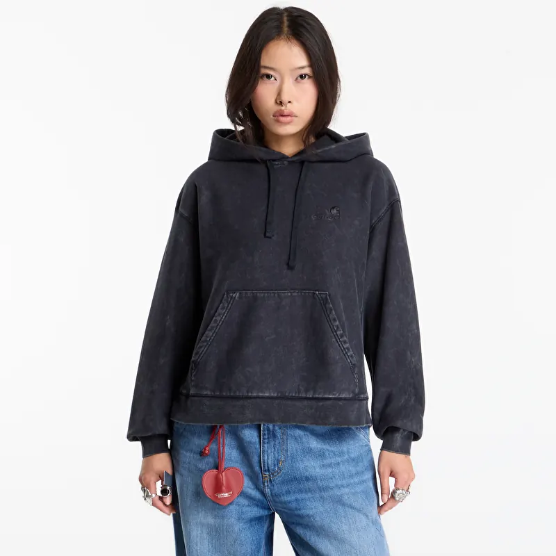 Hoodica Carhartt WIP W' Hooded Lambert Sweat Black Moon Wash