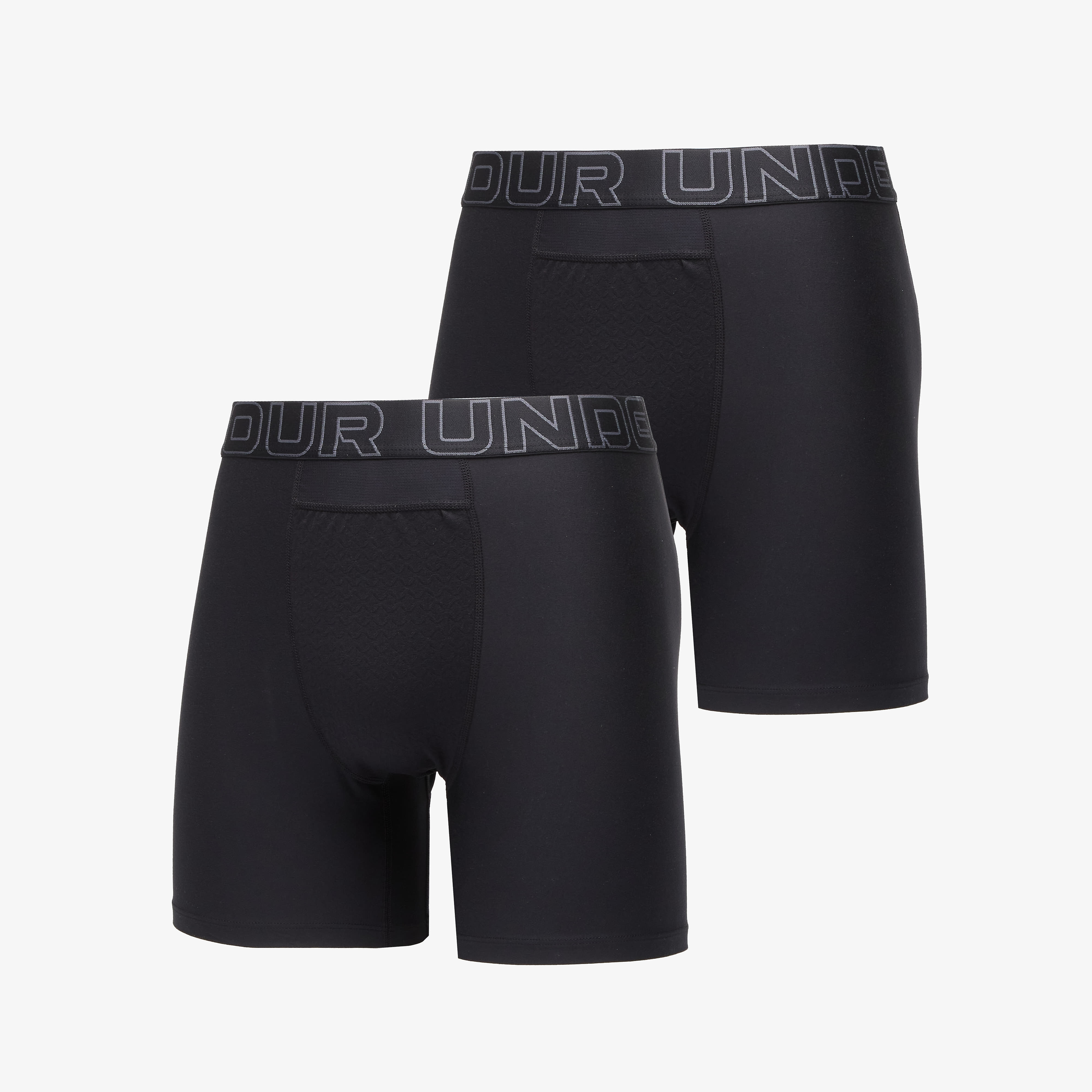 Боксерки Under Armour Performance Pouch Solid 6in 2-Pack Black XXL