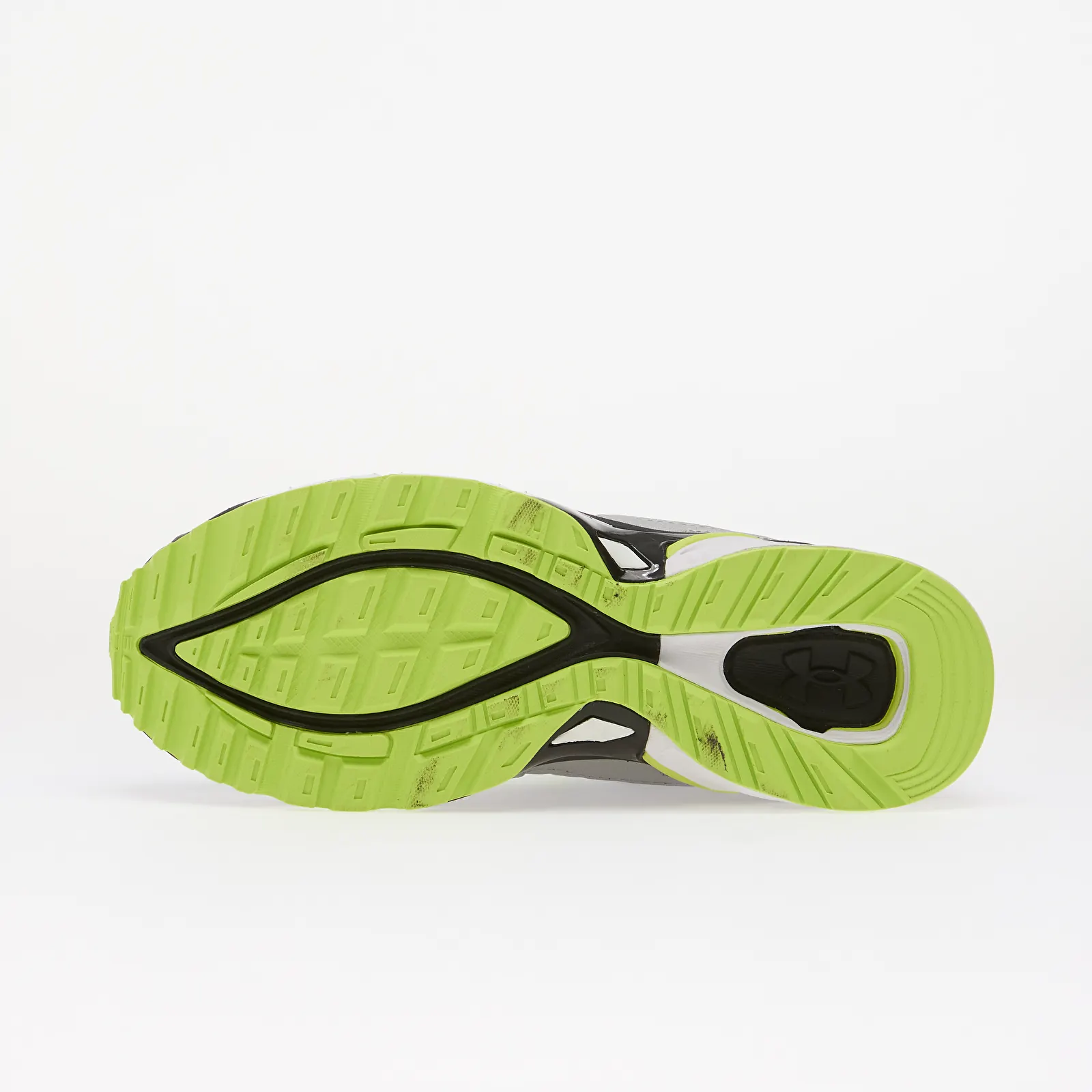 Miesten lenkkarit ja kengät Under Armour Apparition Tech Metallic Silver/ White/ Green Citrine