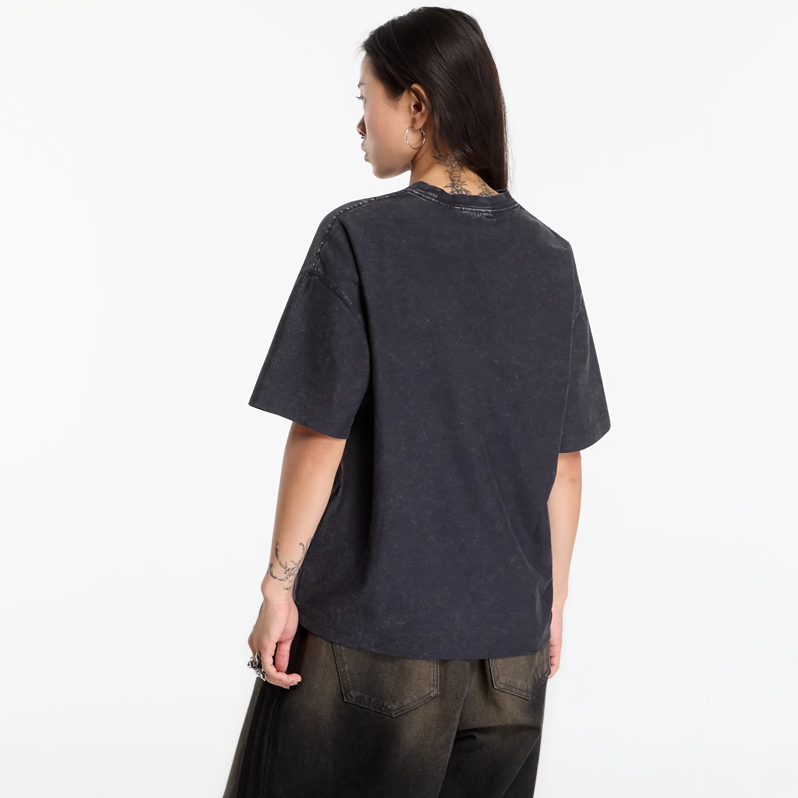 Pánske tričká Carhartt WIP S/S Lambert T-Shirt UNISEX Black Moon Wash