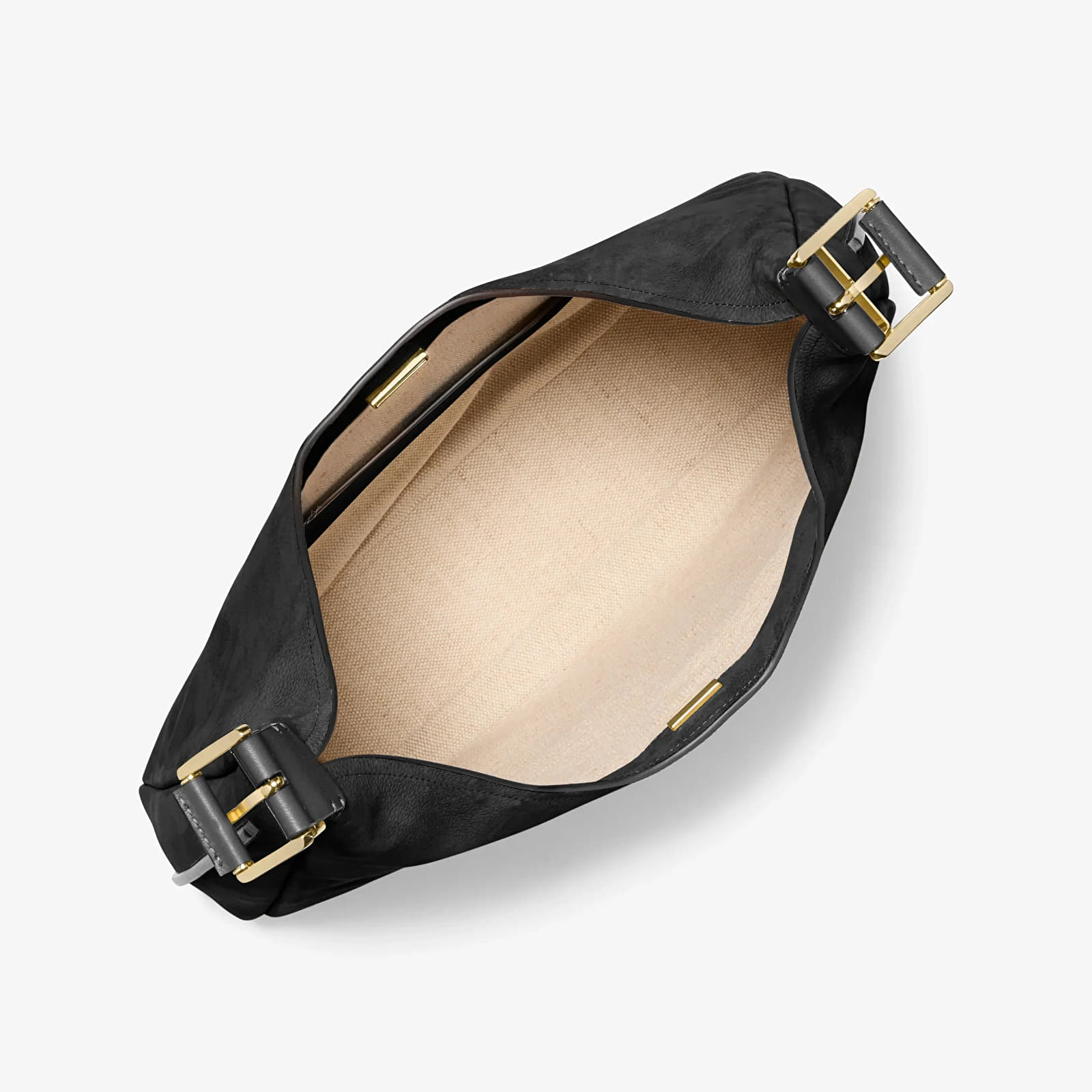 Håndtasker Michael Kors Lg Hobo Shoulder Black