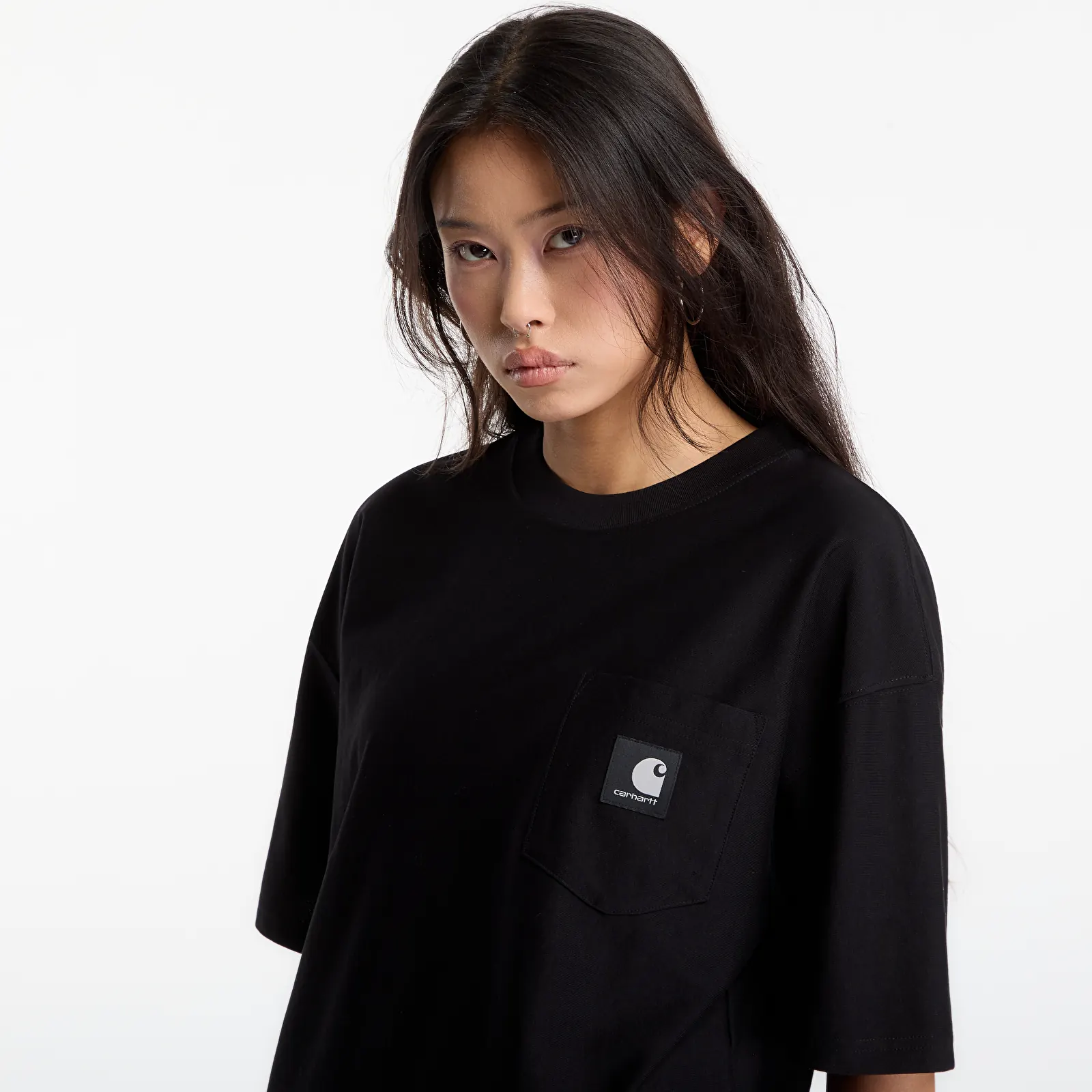 T-shirts för män Carhartt WIP S/S OG Loose Pocket T-Shirt UNISEX Black
