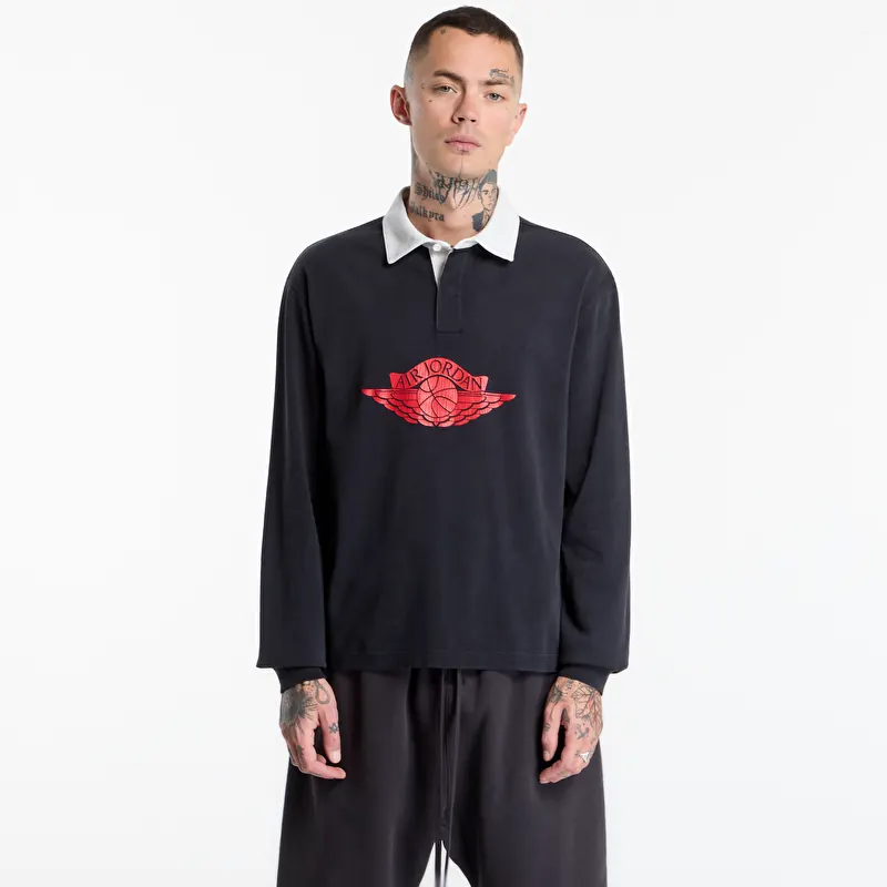 T-shirt Jordan Flight Essentials Men's Rugby Top Black