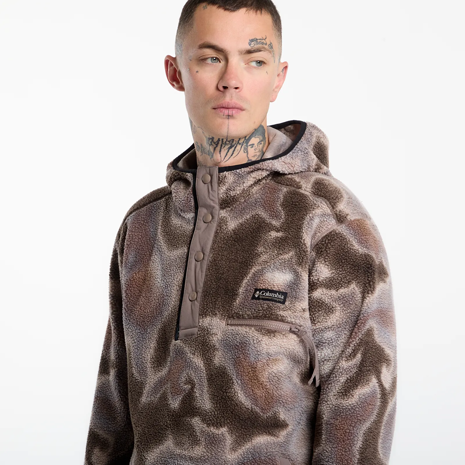 Sweatshirts til mænd Columbia Helvetia™ II Printed Hoodie Iron Dyeflow