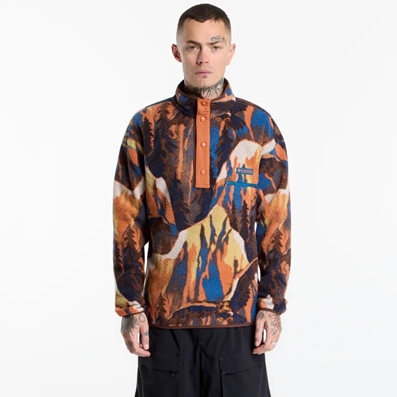 Φούτερ Columbia Helvetia™ II Printed Half Snap Fleece Teak Brown Soarin