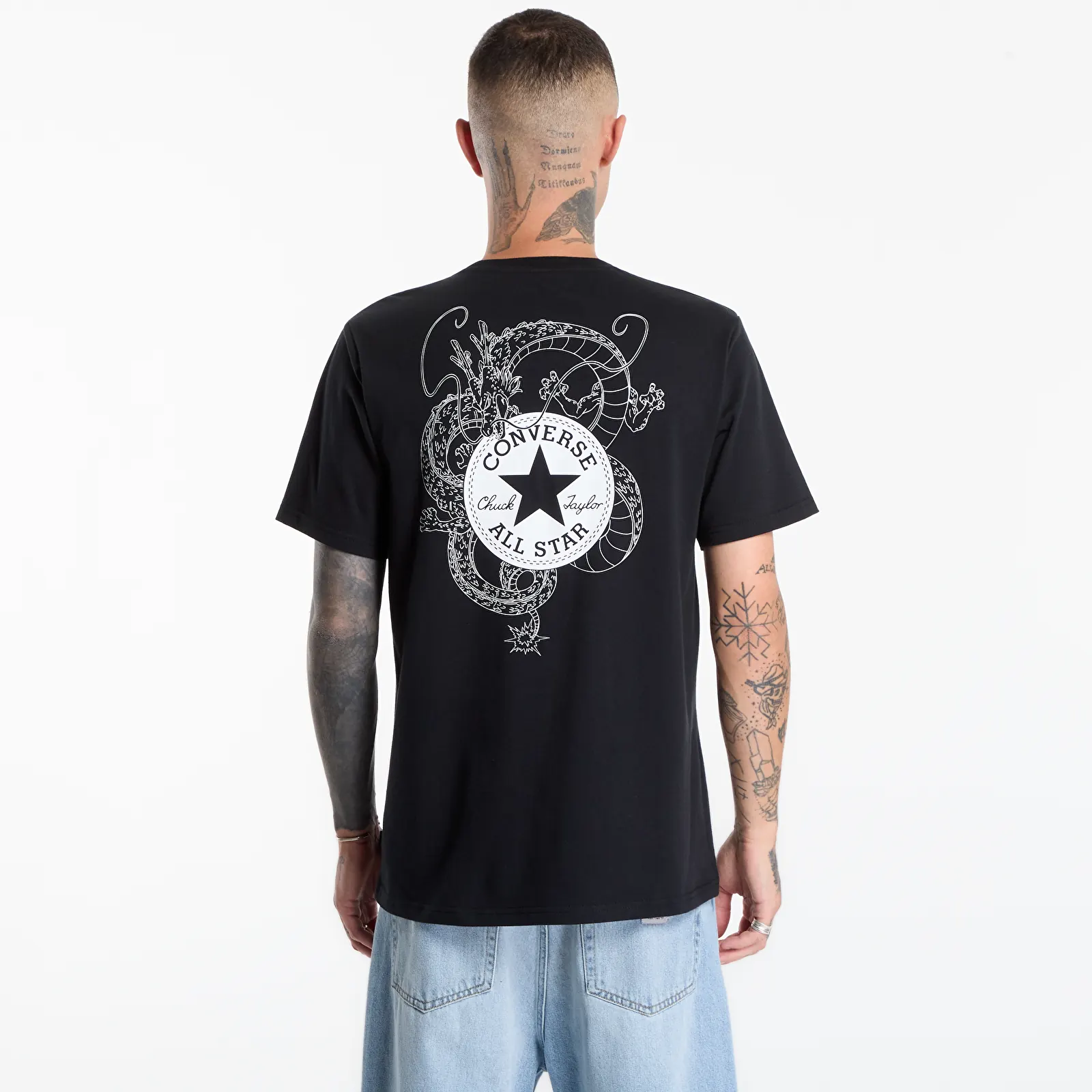 Men's T-shirts Converse x Dragon Ball Z Shenron T-Shirt Black