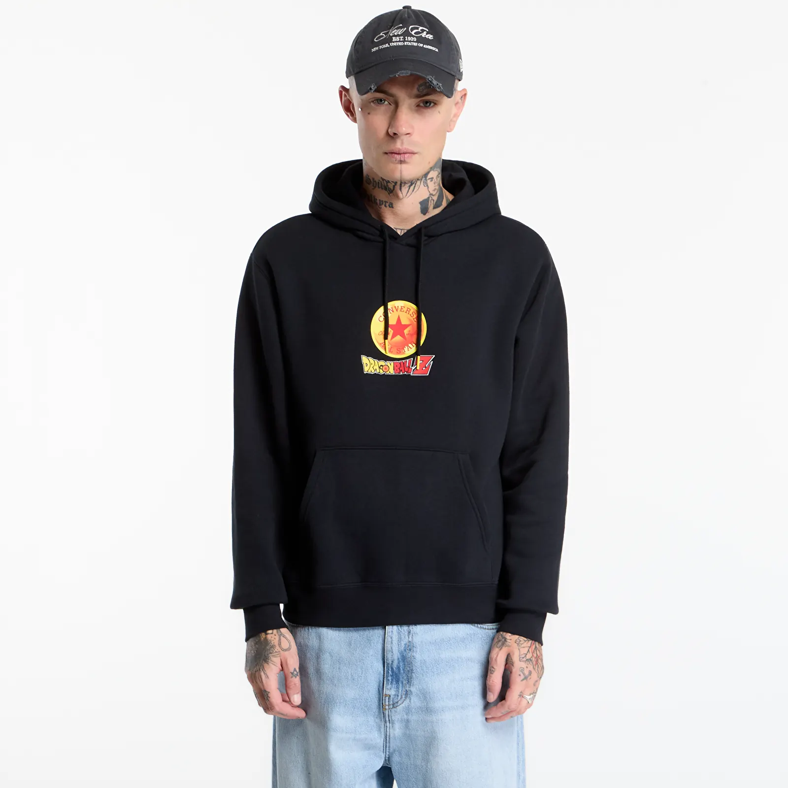 Hoodies voor heren Converse x Dragon Ball Z Shenron Hoodie Black