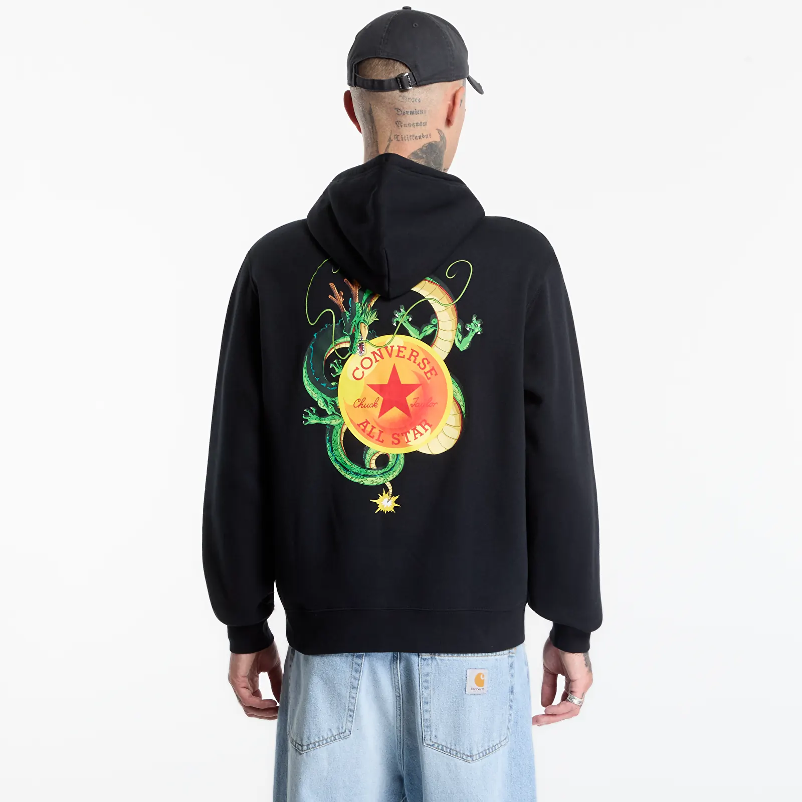 Hoodies voor heren Converse x Dragon Ball Z Shenron Hoodie Black