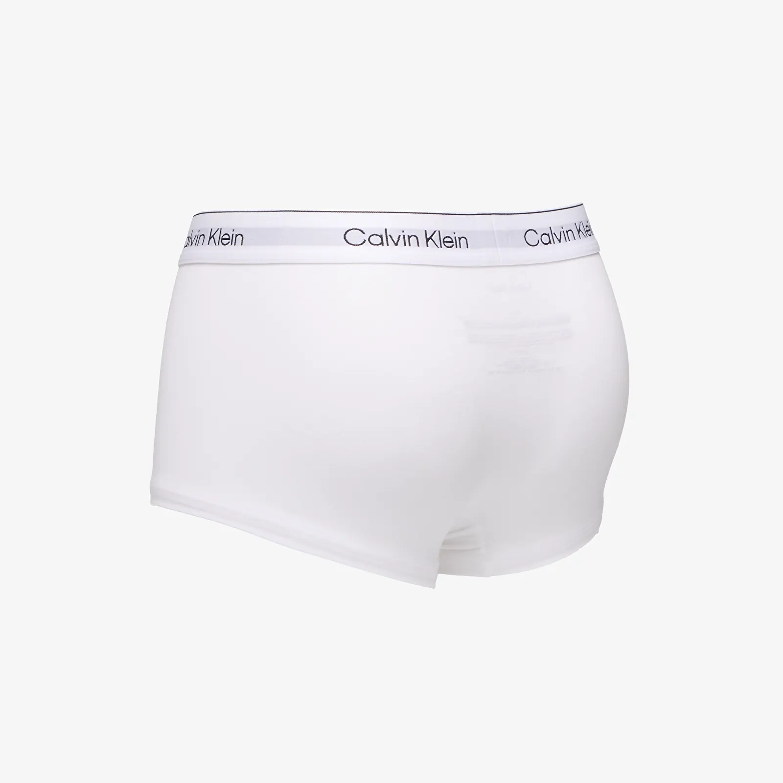 Boxers para homem Calvin Klein Low Rise Trunk 3Pk White/ Collegiate Logo Back/ Turbule