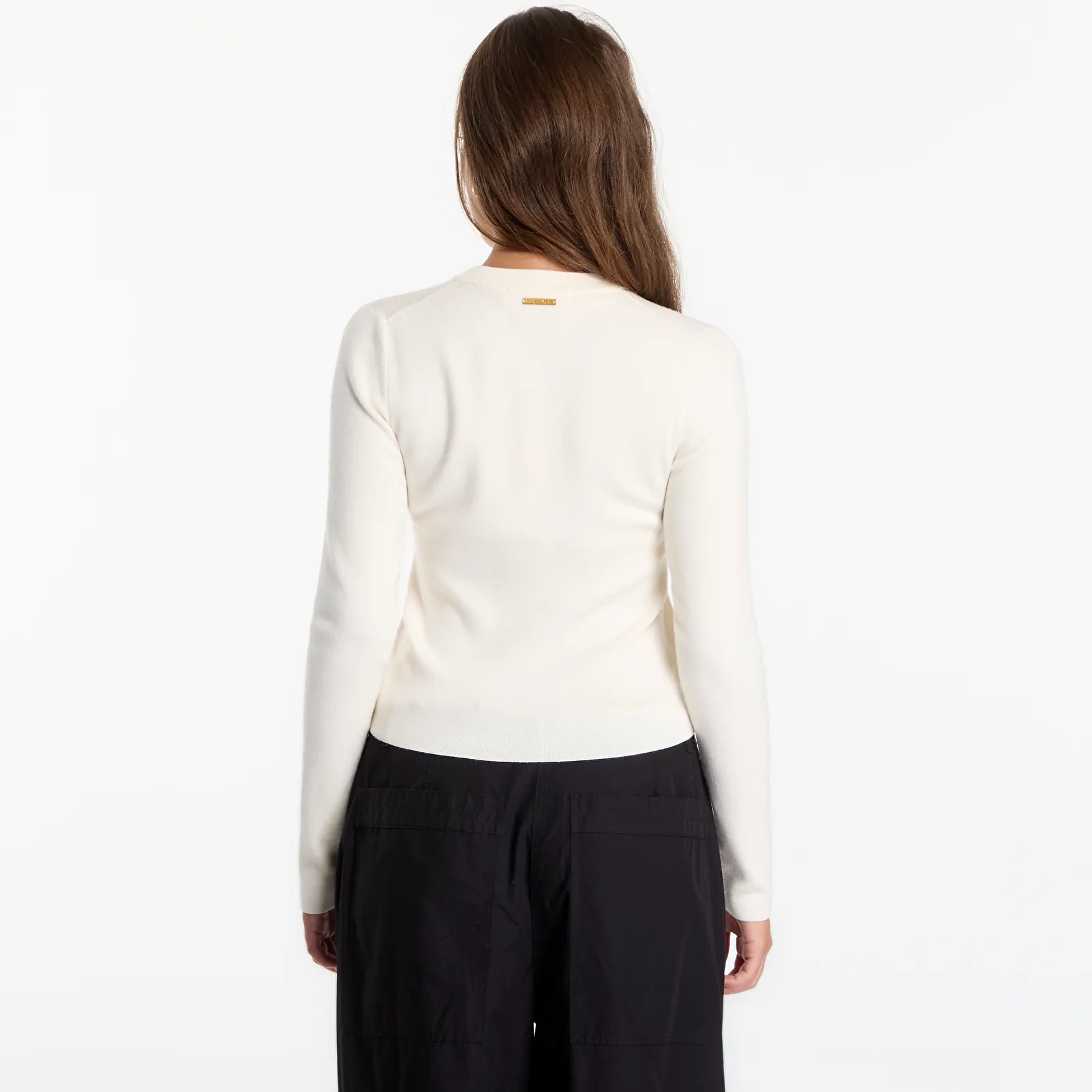 Sweaters Michael Kors Merino Rib Crew Nk Cardi Bone