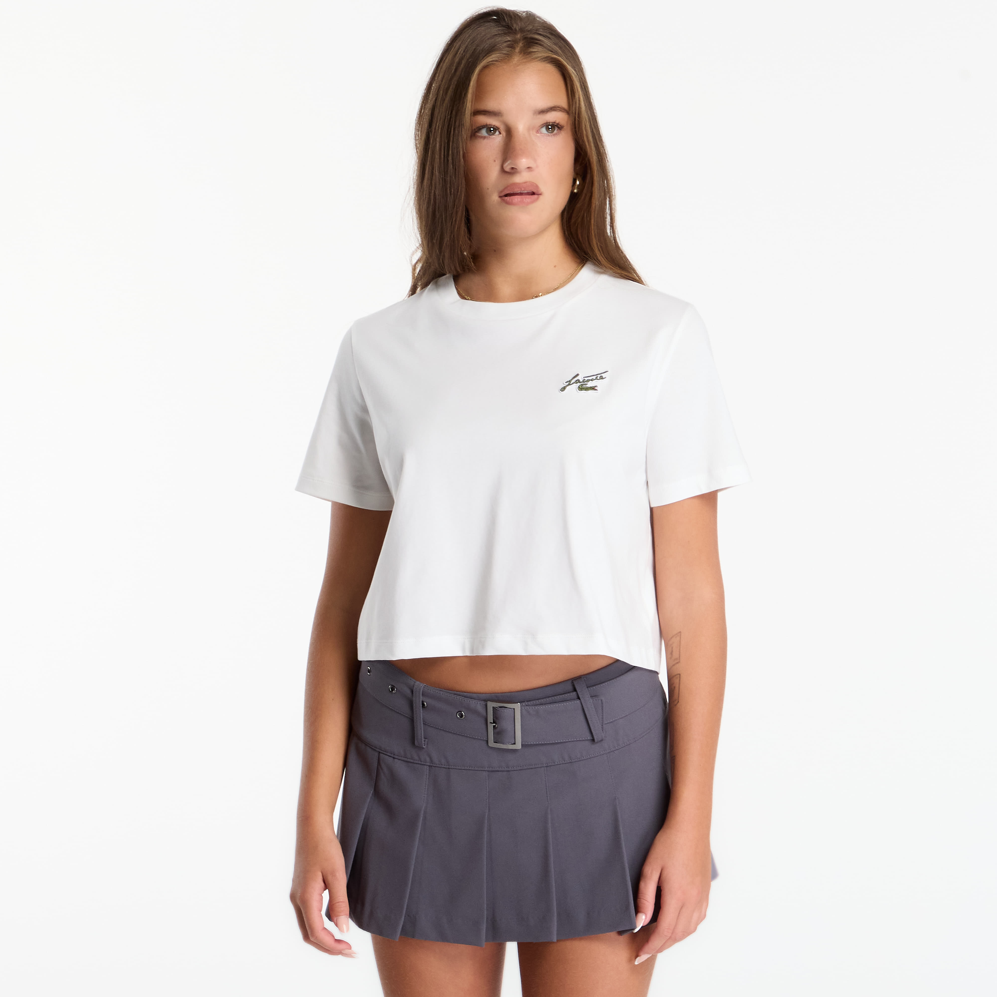 Тениска Lacoste Crewneck T-Shirts Flour 34