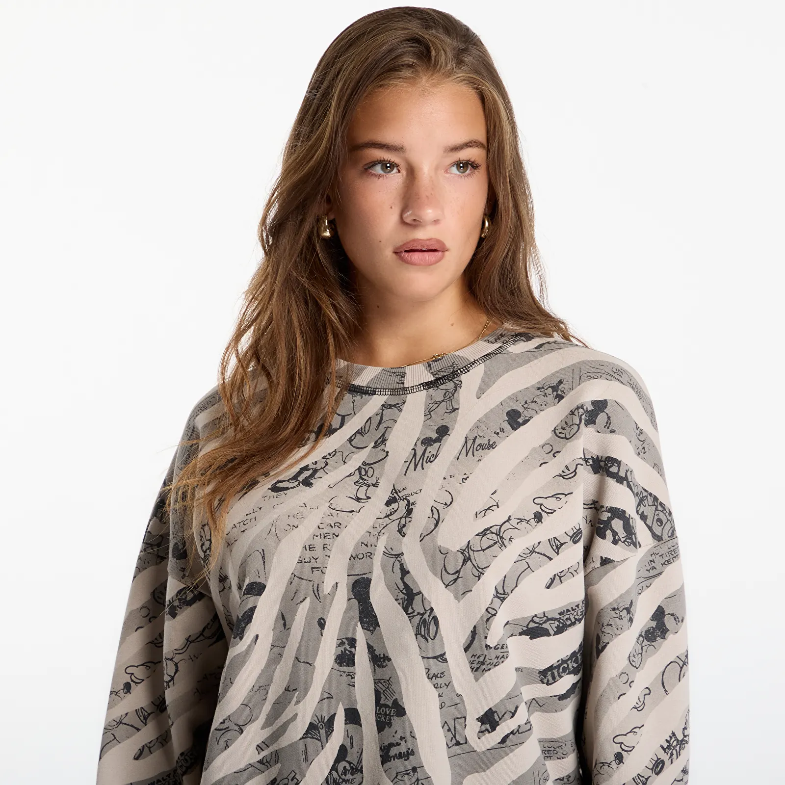Mikiny Desigual Mickey Sweat Black