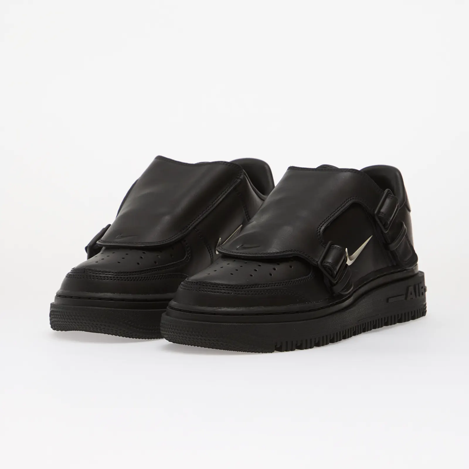 Men's sneakers and shoes Nike Air Force 1 LX Black/ Metallic Silver-Anthracite