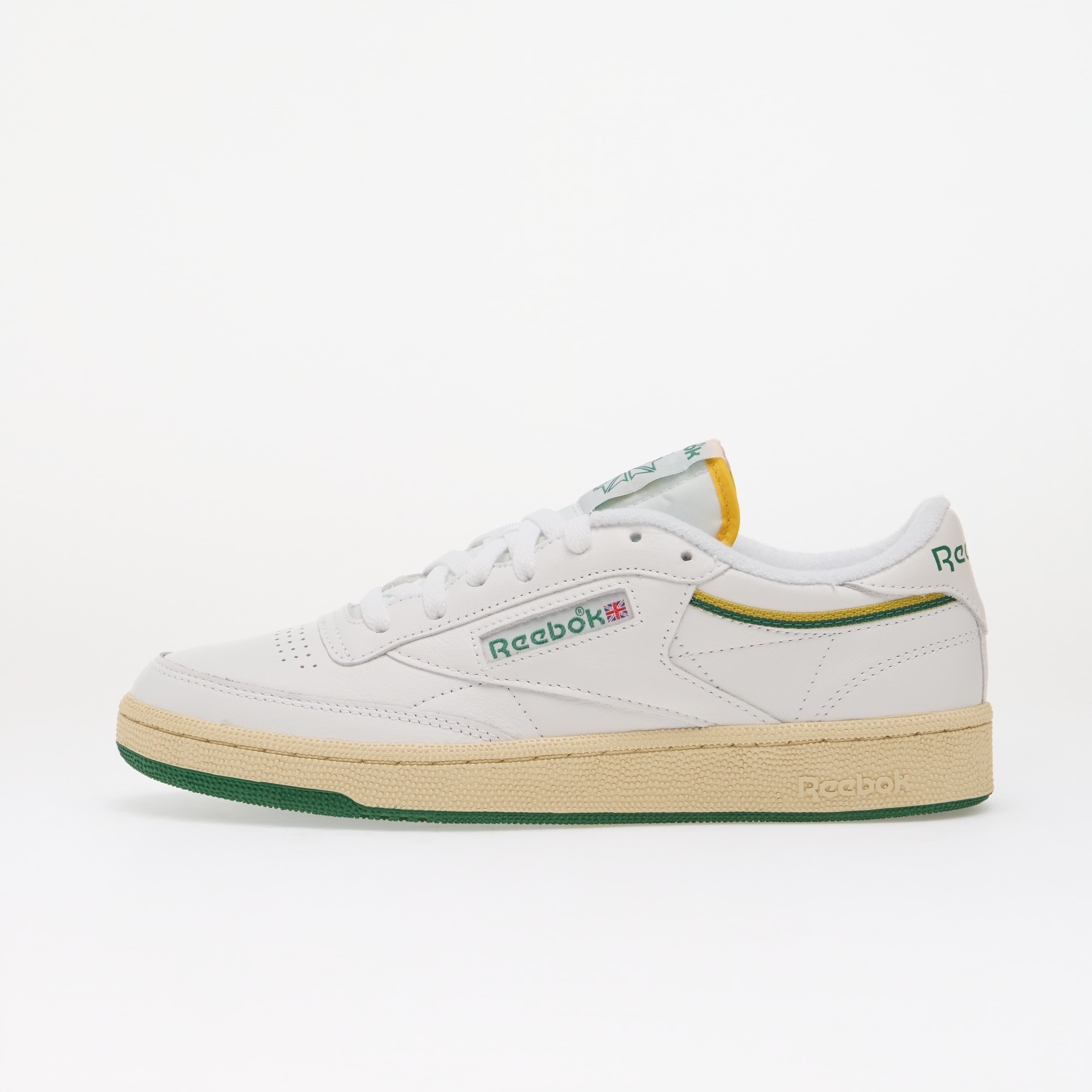 Сникърси Reebok Club C 85 Ftwr White/ Team Green/ Athletic Gold EUR 37.5