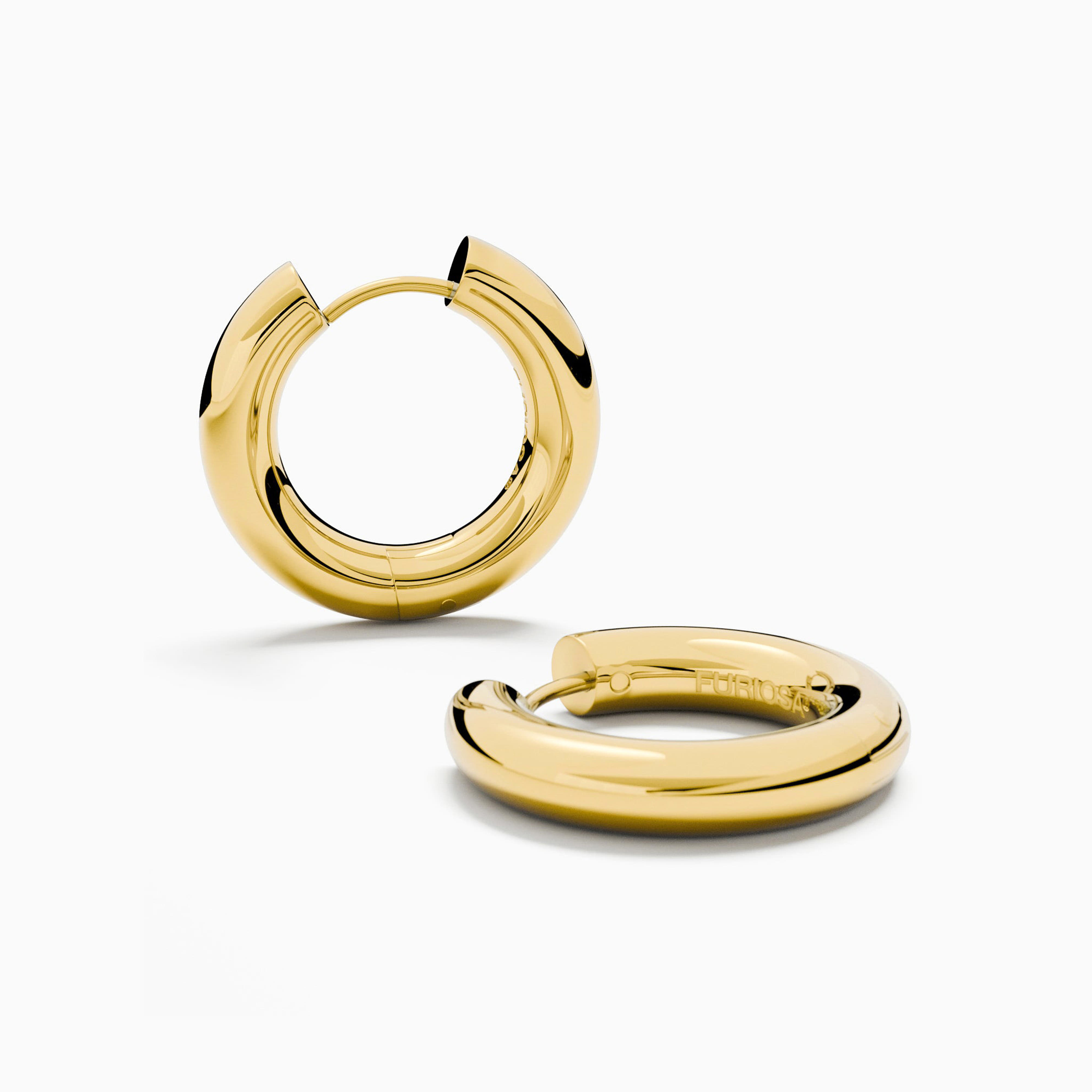 FURIOSA® Chubby Hoop Earrings 18K Gold Universal