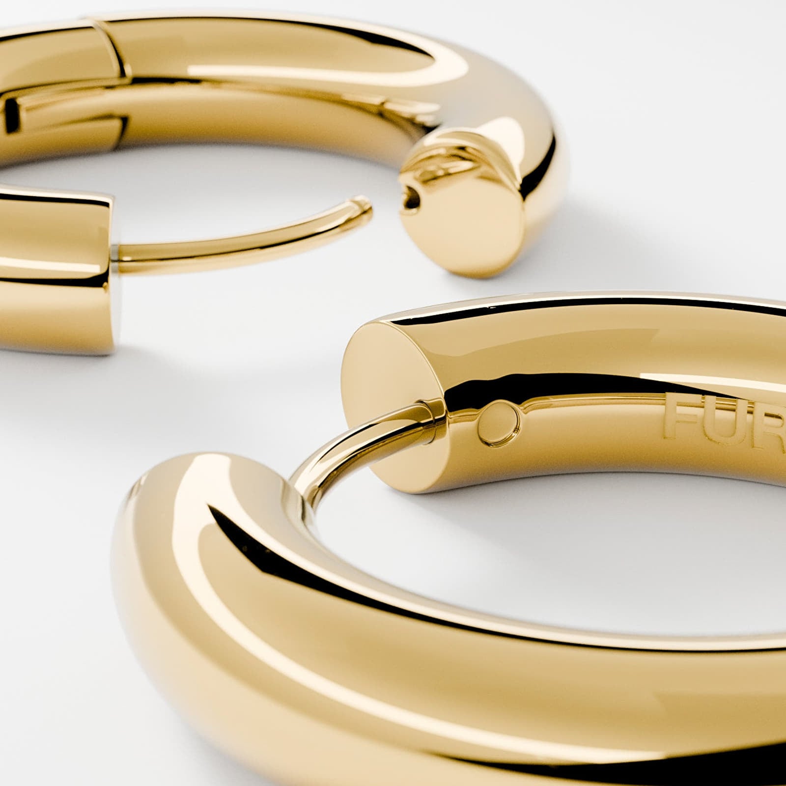Autres accessoires FURIOSA®  Chubby Hoop Earrings 18K Gold