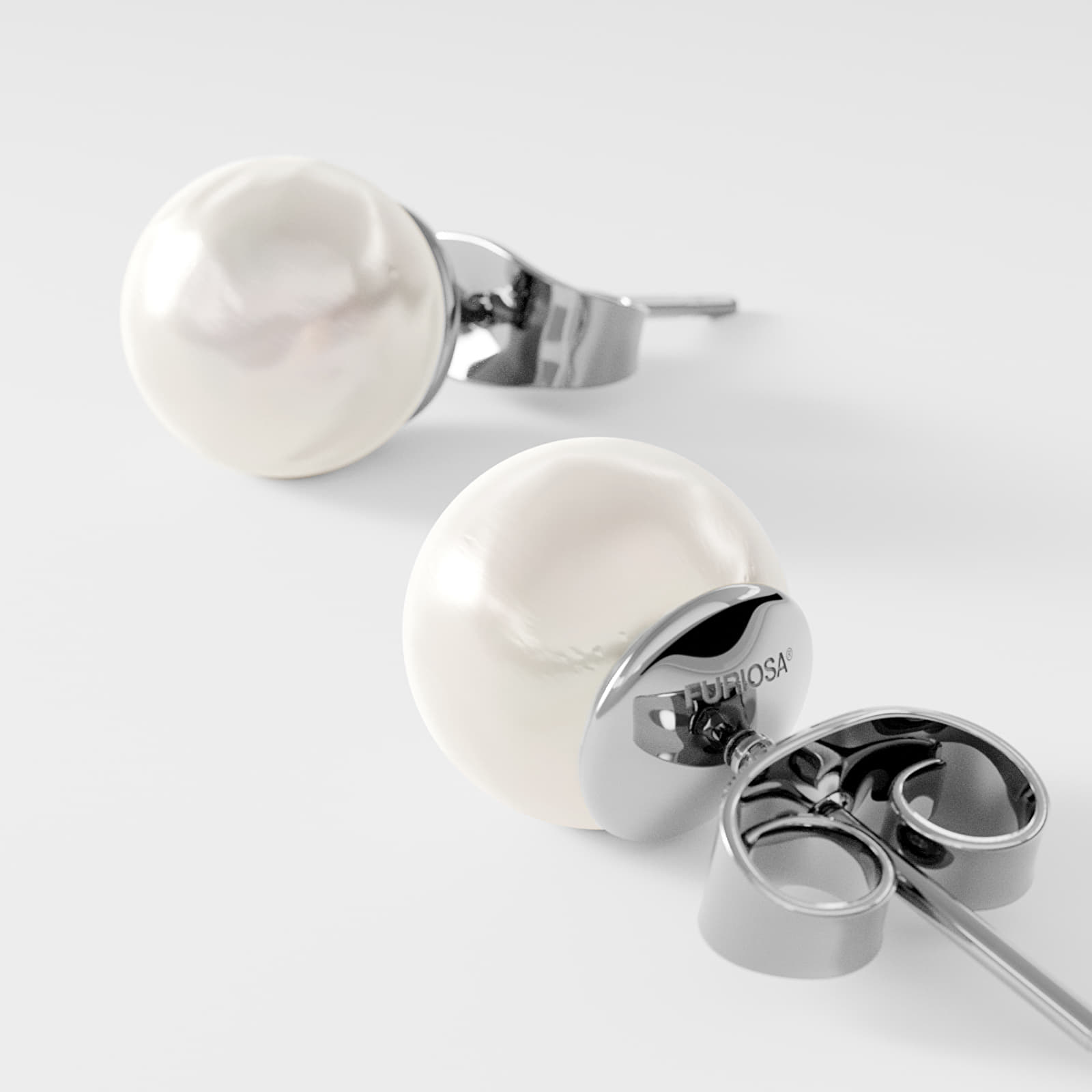 Andere accessoires FURIOSA® Pearl Dot Earrings Silver