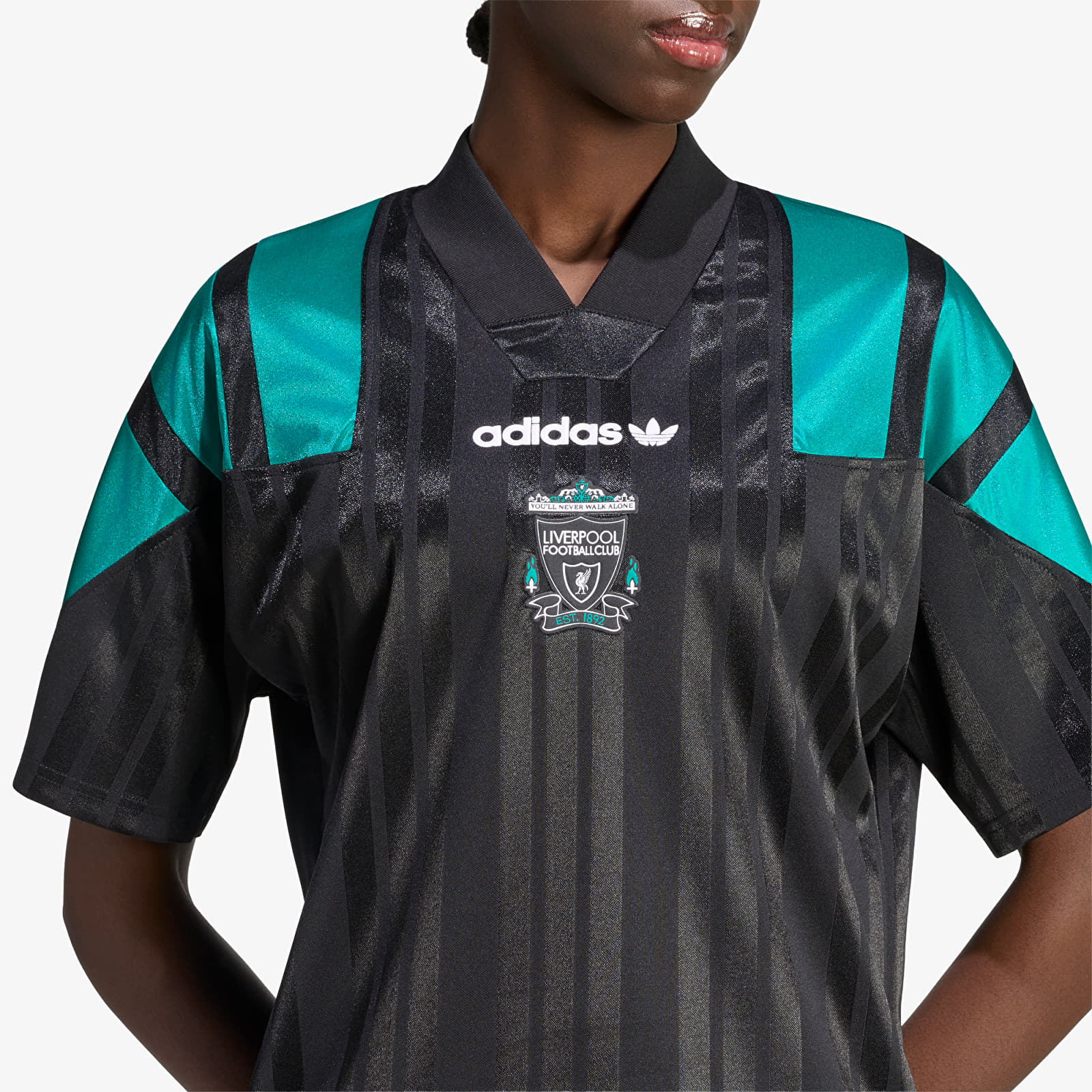 Мужские футболки adidas Liverpool FC EQT Jersey UNISEX Black/ Equipment Green