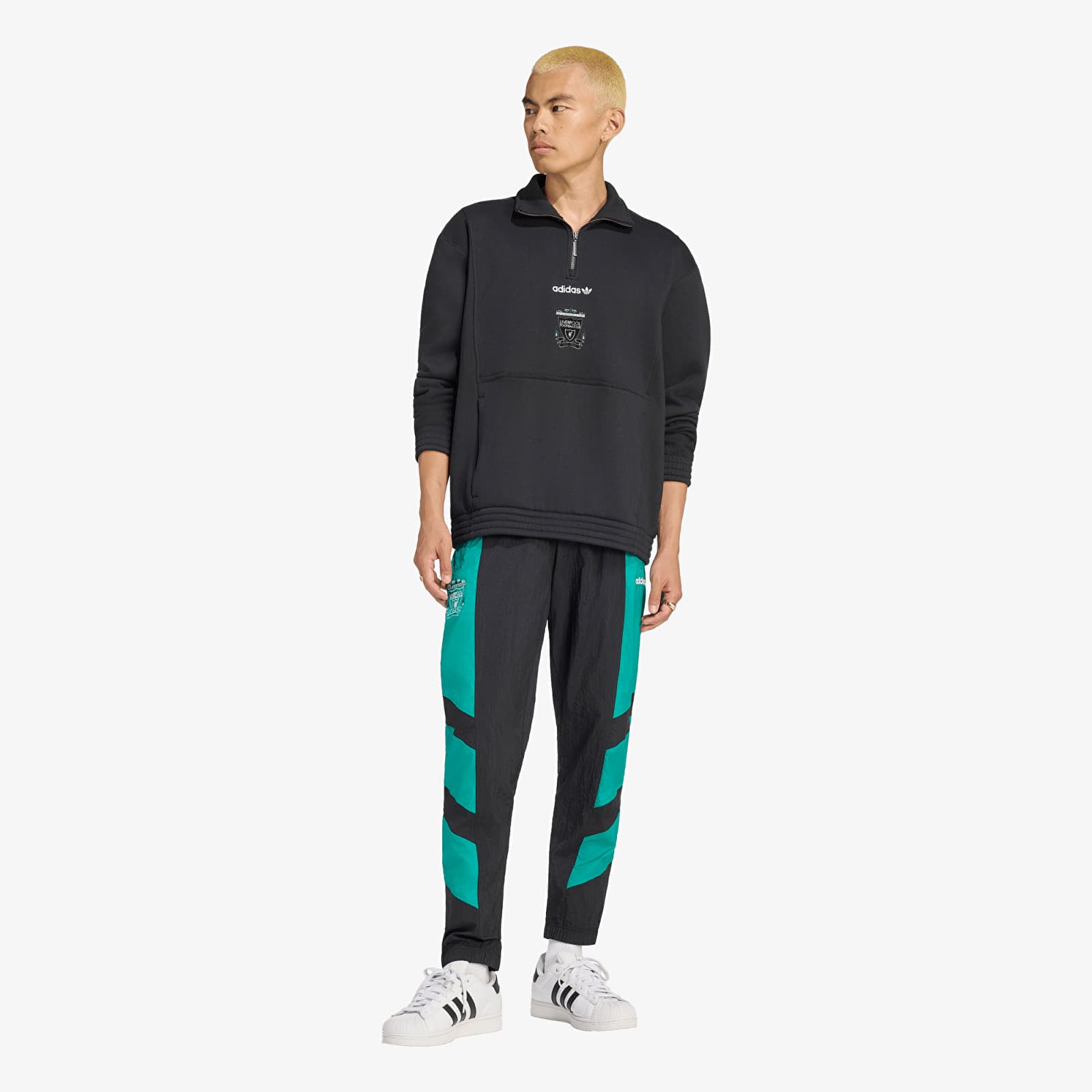 Meeste kampsunid adidas Liverpool FC EQT Half Zip Top Black