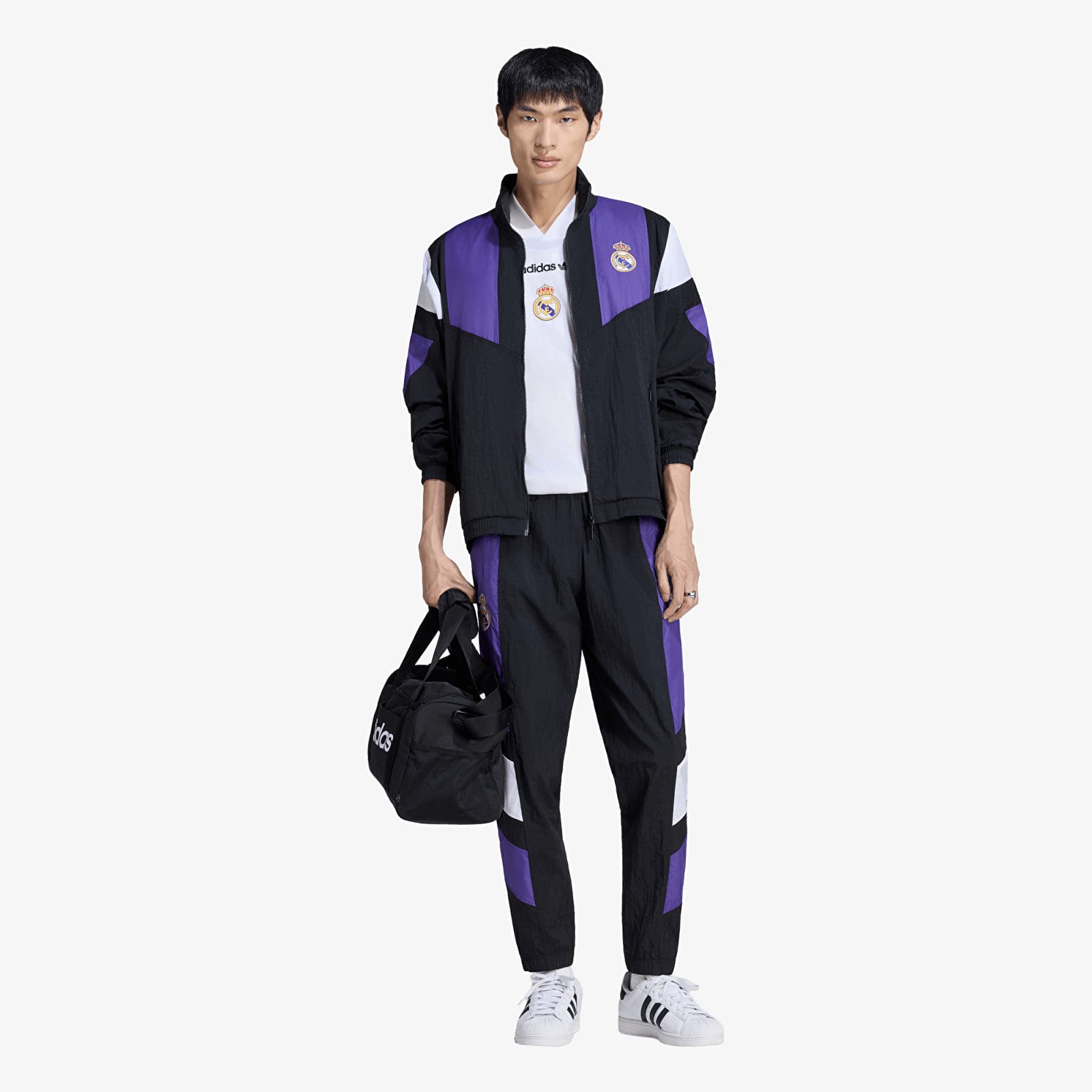 Pantalones de chándal para hombre adidas Real Madrid EQT Track Pants Black