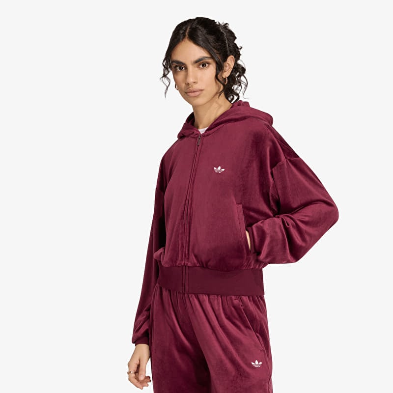 Jacket adidas Essentials Velvet Track Top Maroon