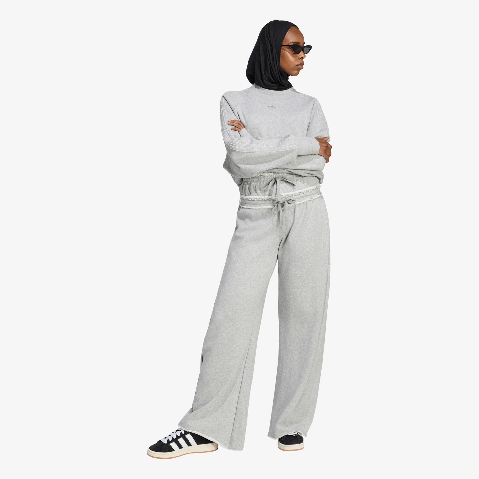 Φόρμα adidas SST Double Waisted Pant Medium Grey Heather S