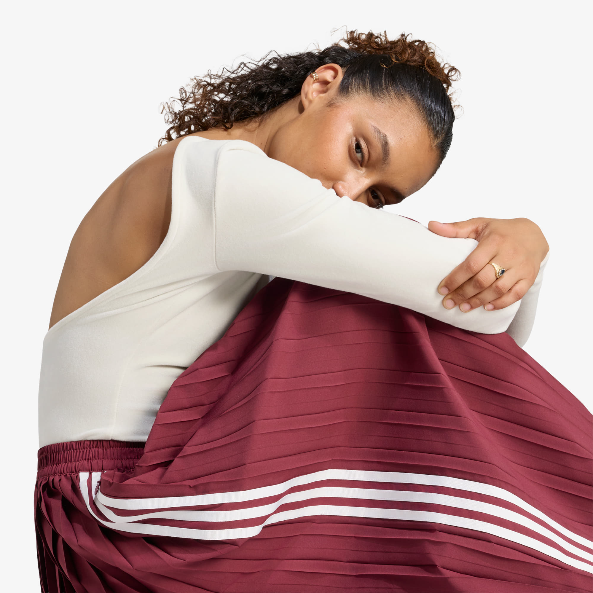 Παντελόνια adidas Pleated Track Pants Shadow Red S